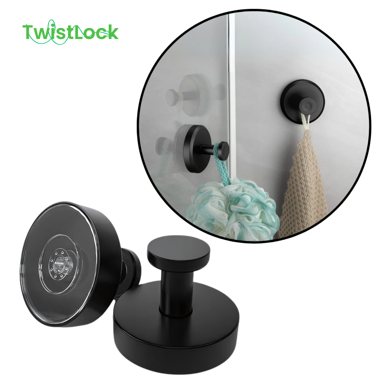 TwistLock Zuignaphaken Set van 3