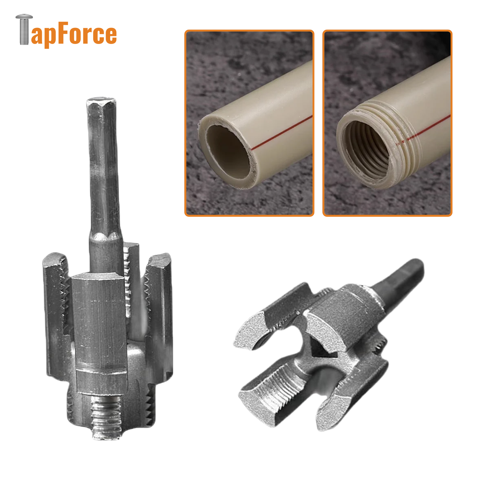 TapForce Schroefdraad Tapset voor Waterleidingen