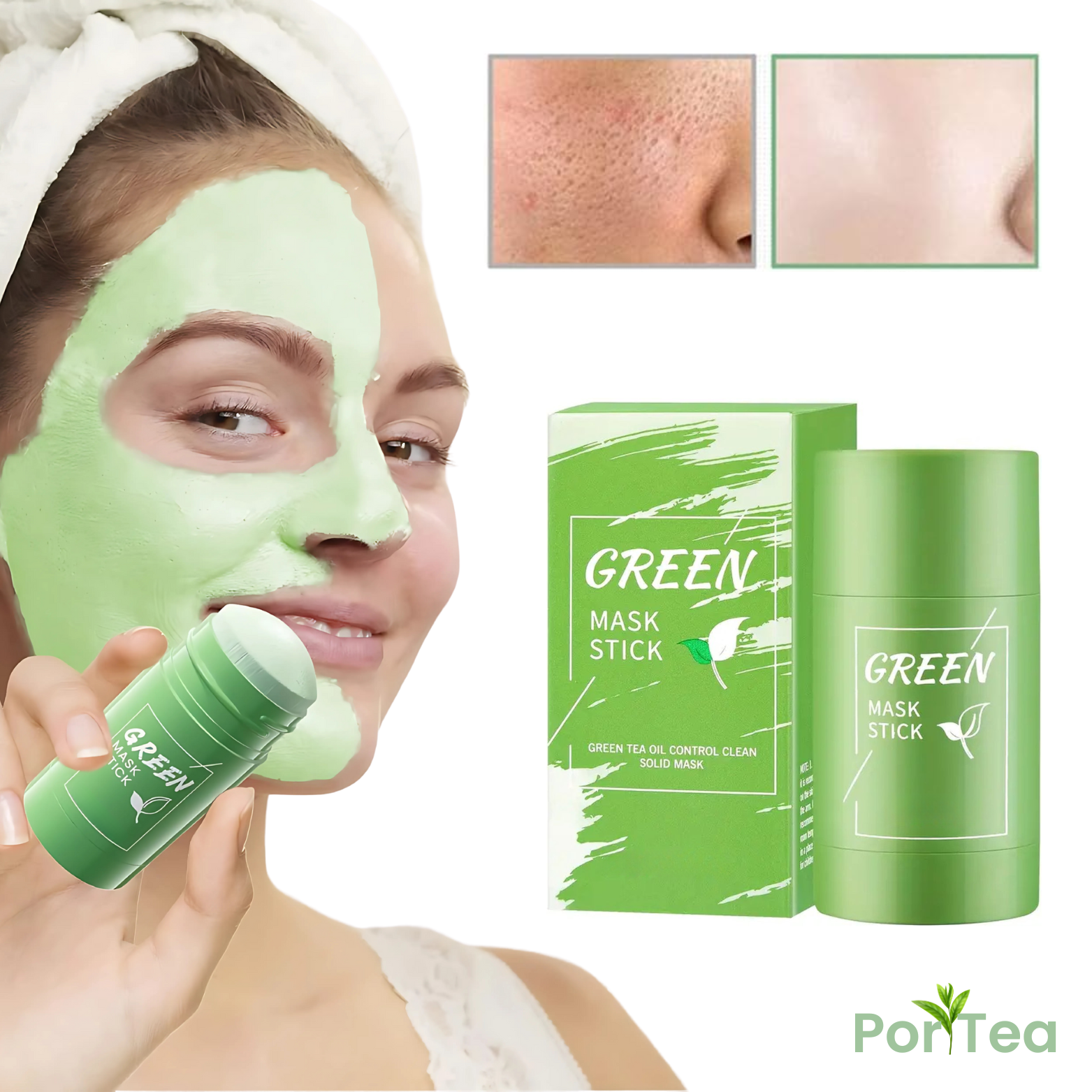 PoriTea Klei Masker Stick – Acne & Porie Reiniging
