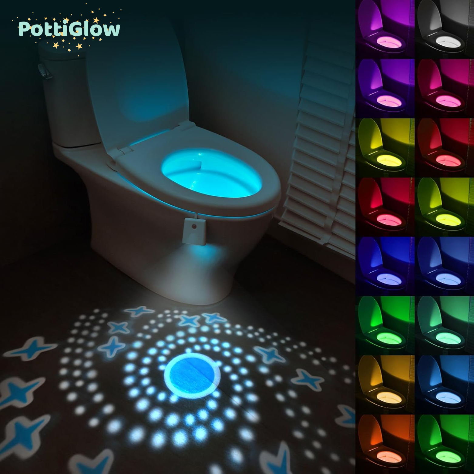PottiGlow Toiletlamp met Sensor - 10 Kleuren
