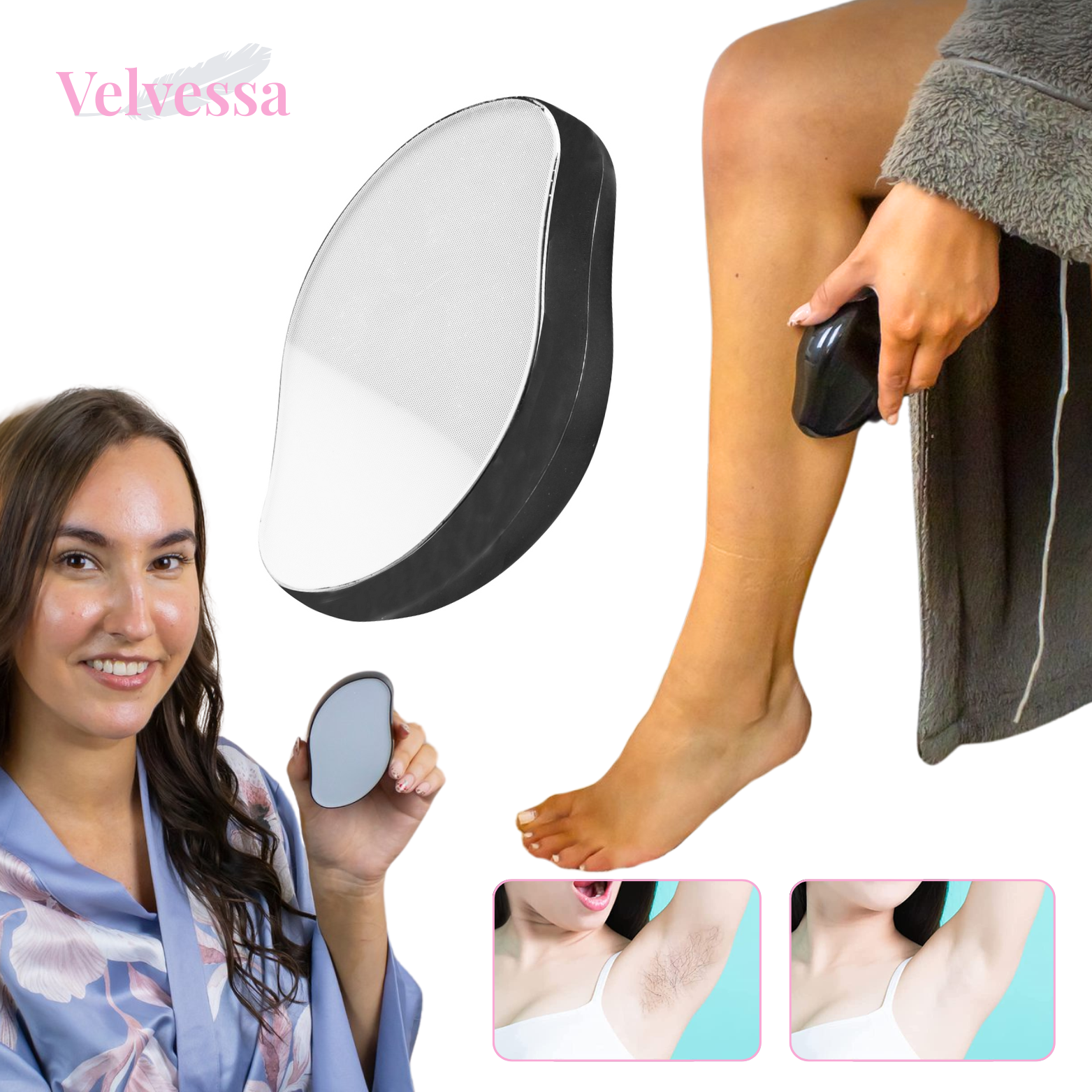 Velvessa Kristallen Haarverwijderaar