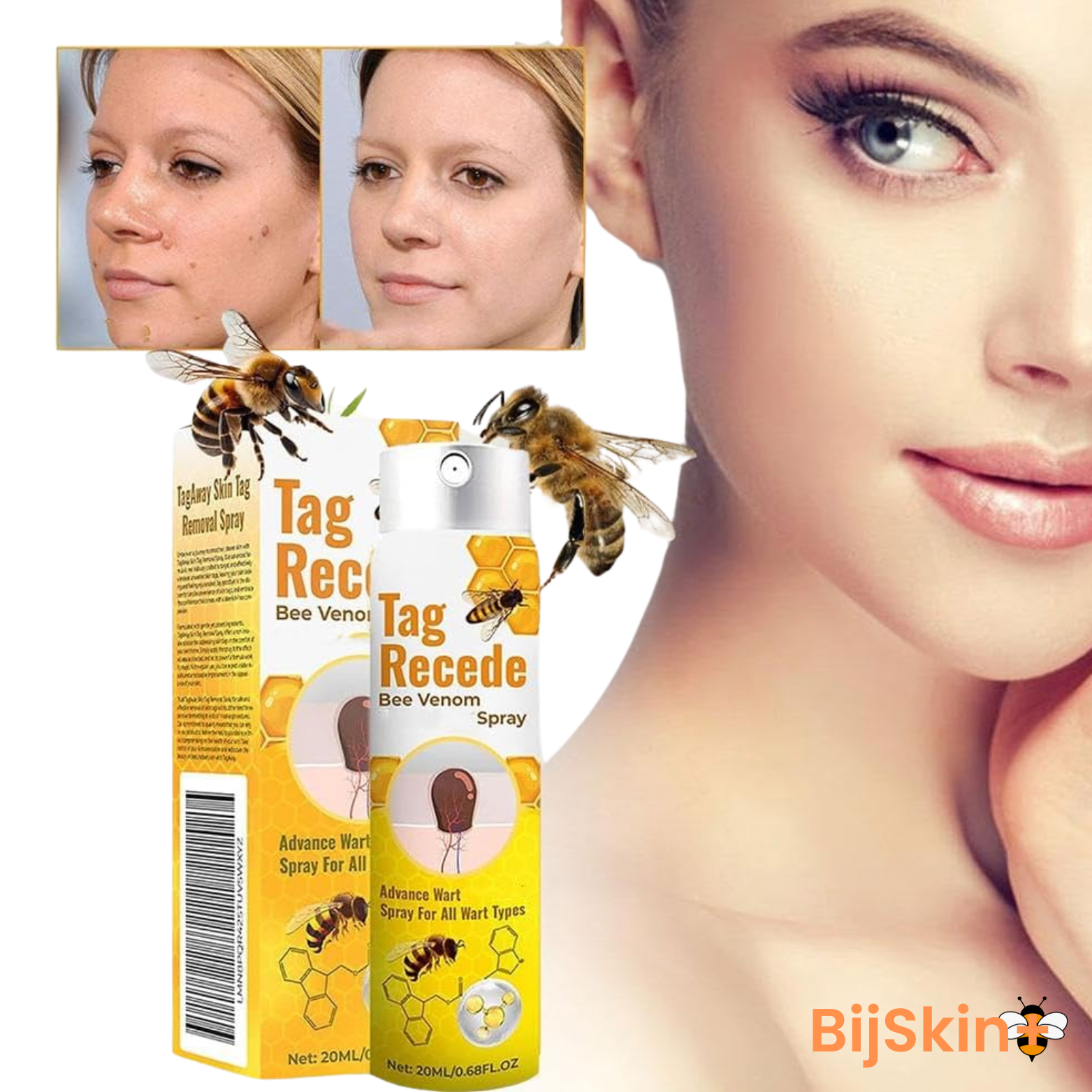 BijSkin+ Wrat & Tag Spray - 1+1 GRATIS
