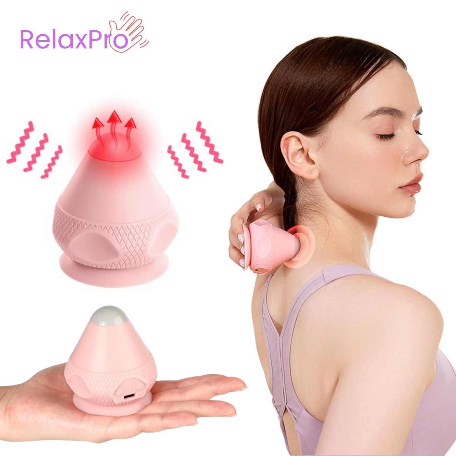 RelaxPro Nek- & Schoudermassageapparaat met Warmte en Trilling