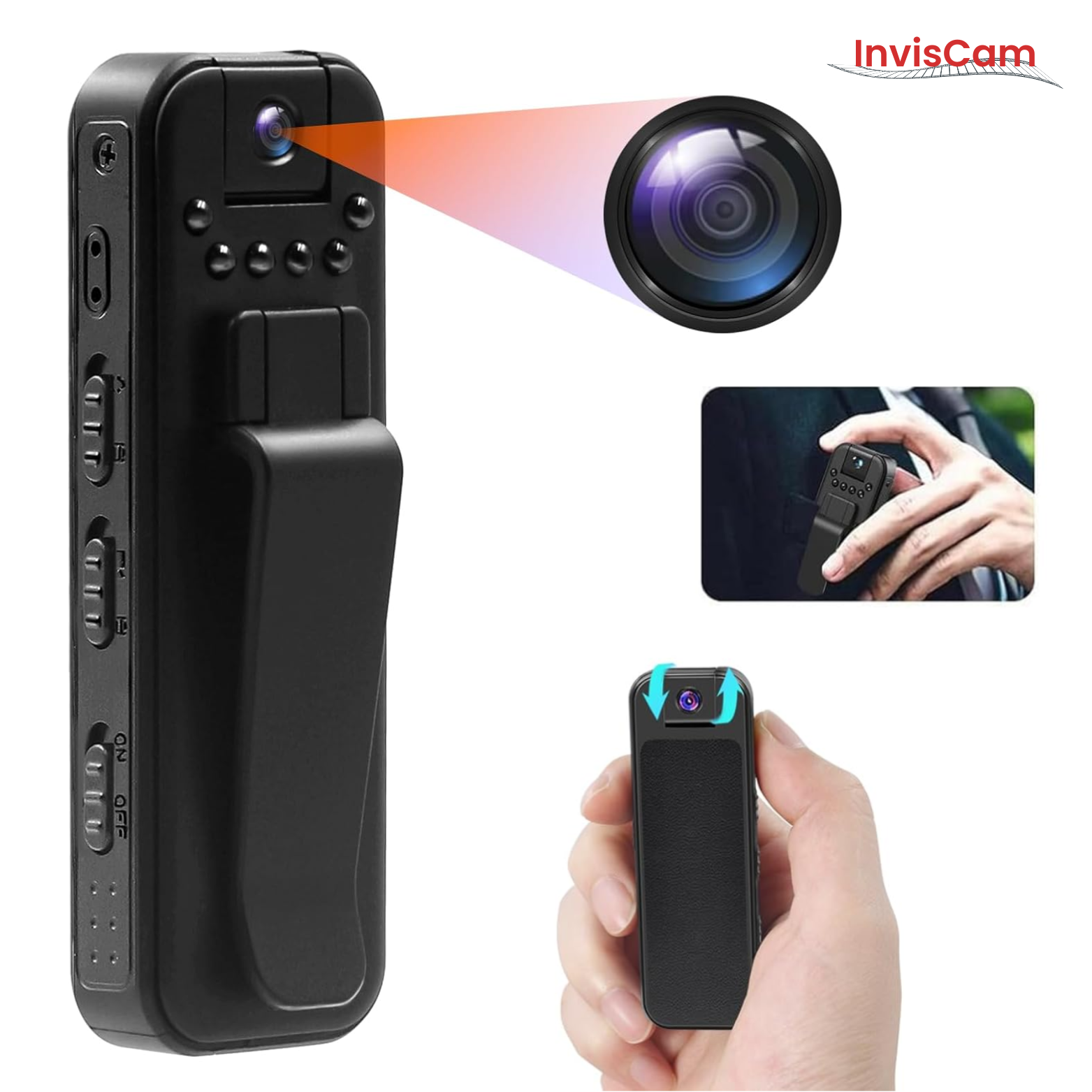 InvisCam 180° Draaiende Lens Spioncamera