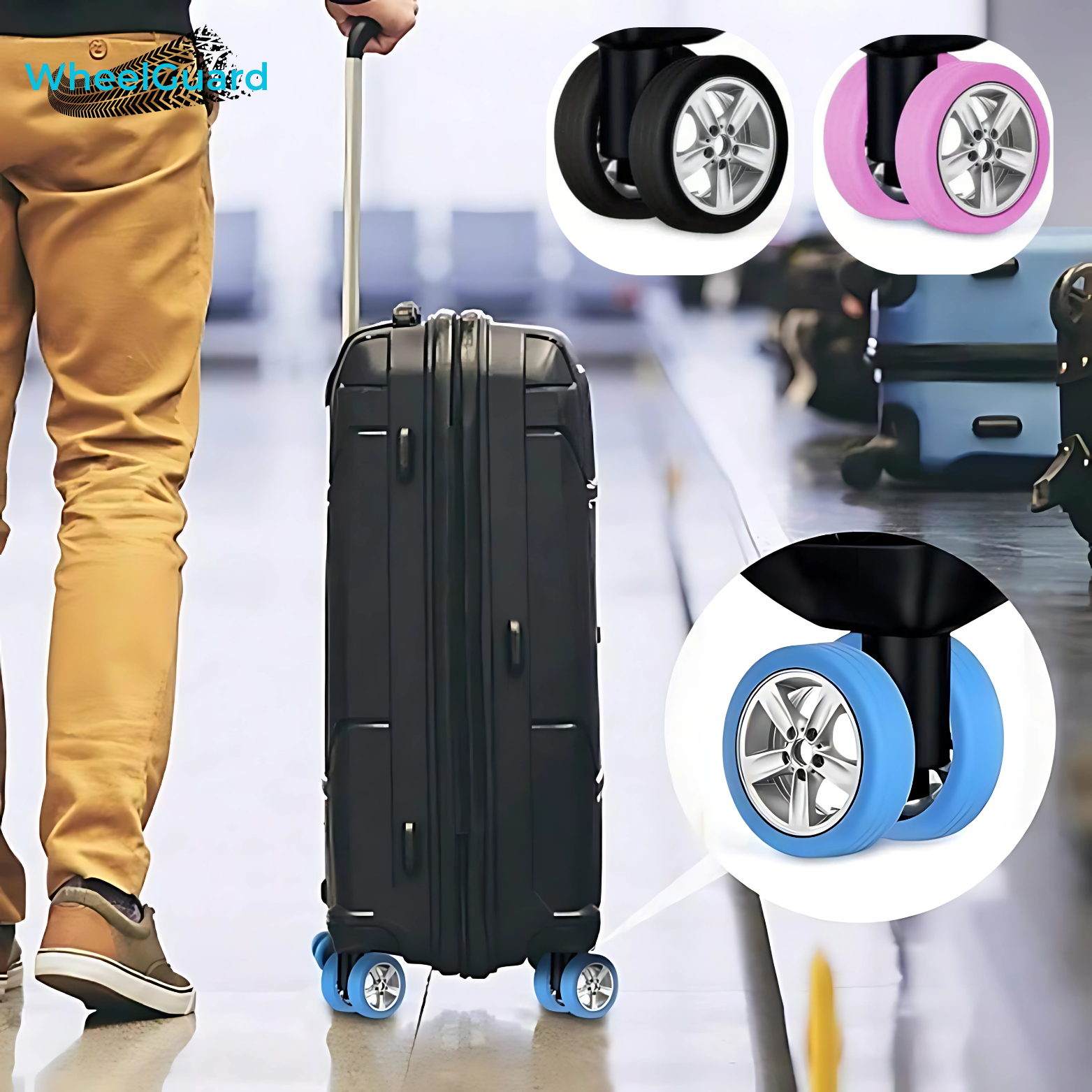 WheelGuard Bagage Wielbeschermers - 4+4 GRATIS