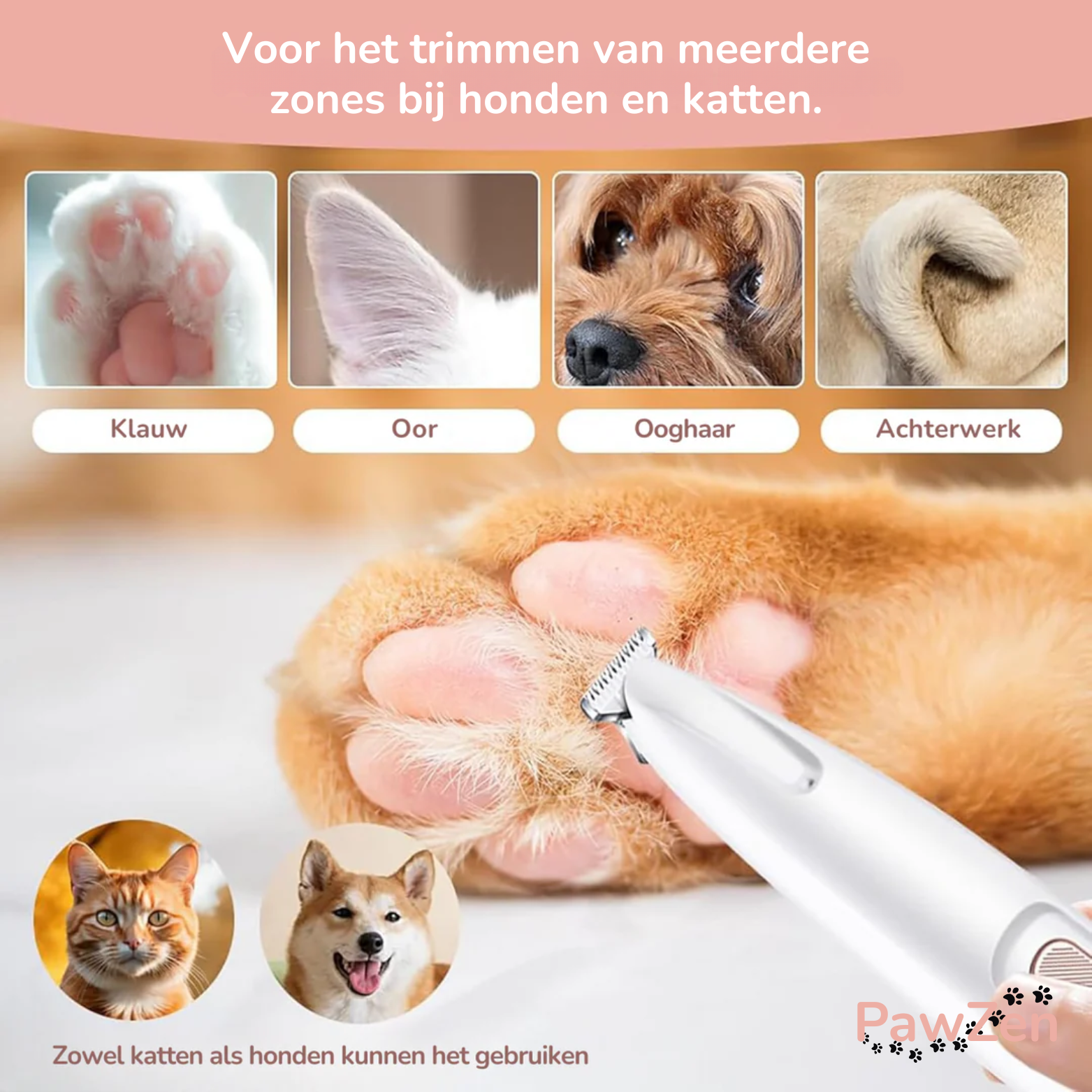 PawZen Hondentondeuse met LED Licht