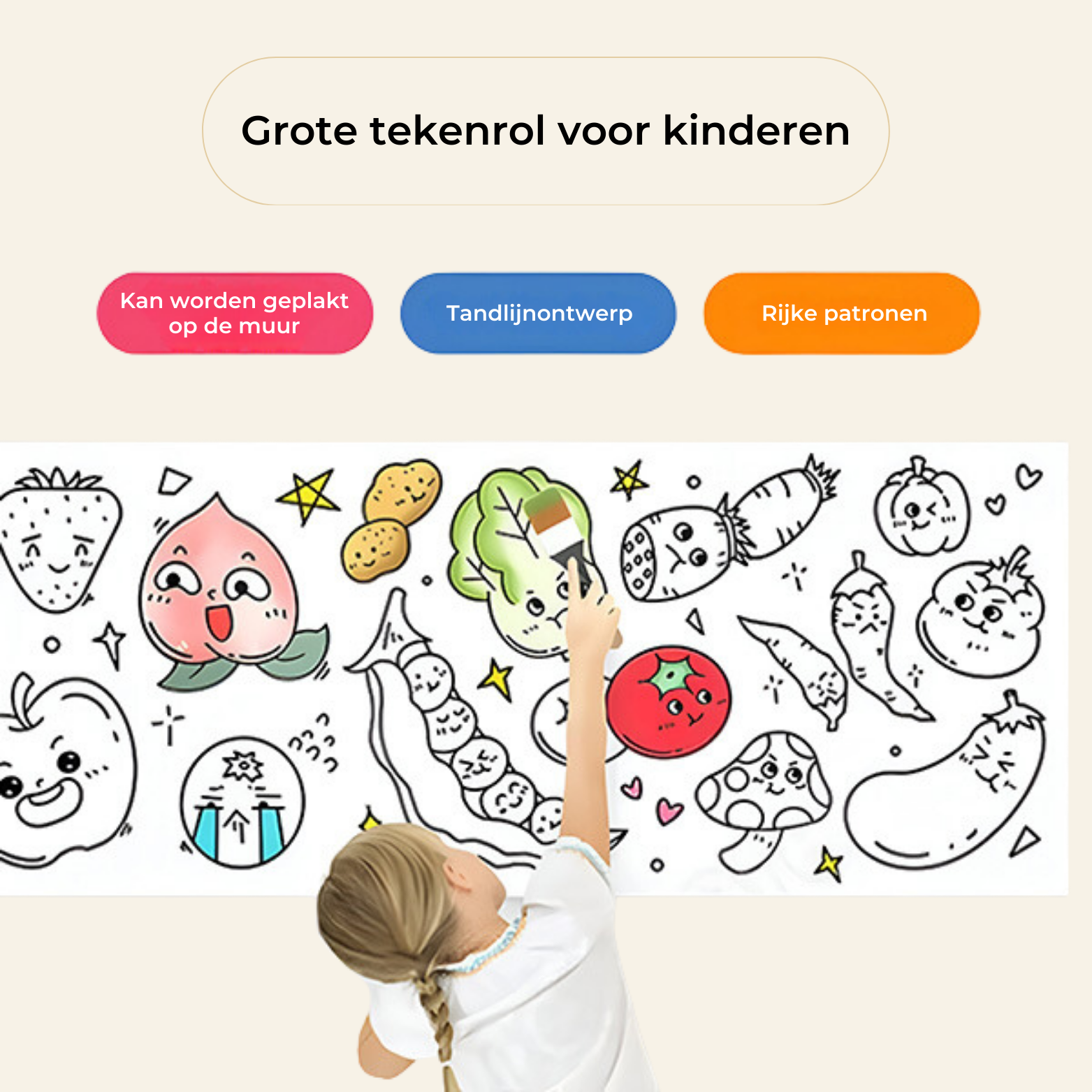 Vigna 3M Tekenrol Voor Kinderen