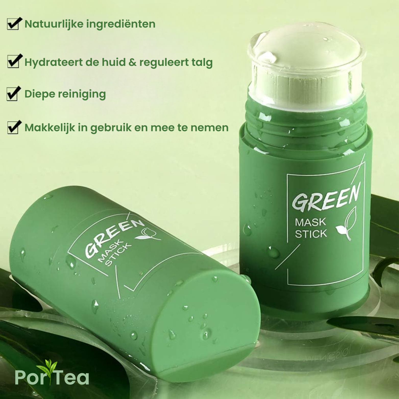 PoriTea Klei Masker Stick – Acne & Porie Reiniging