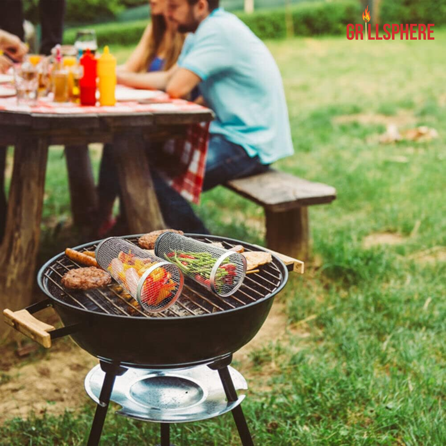 GrillSphere BBQ Grillmand van Roestvrijstaal