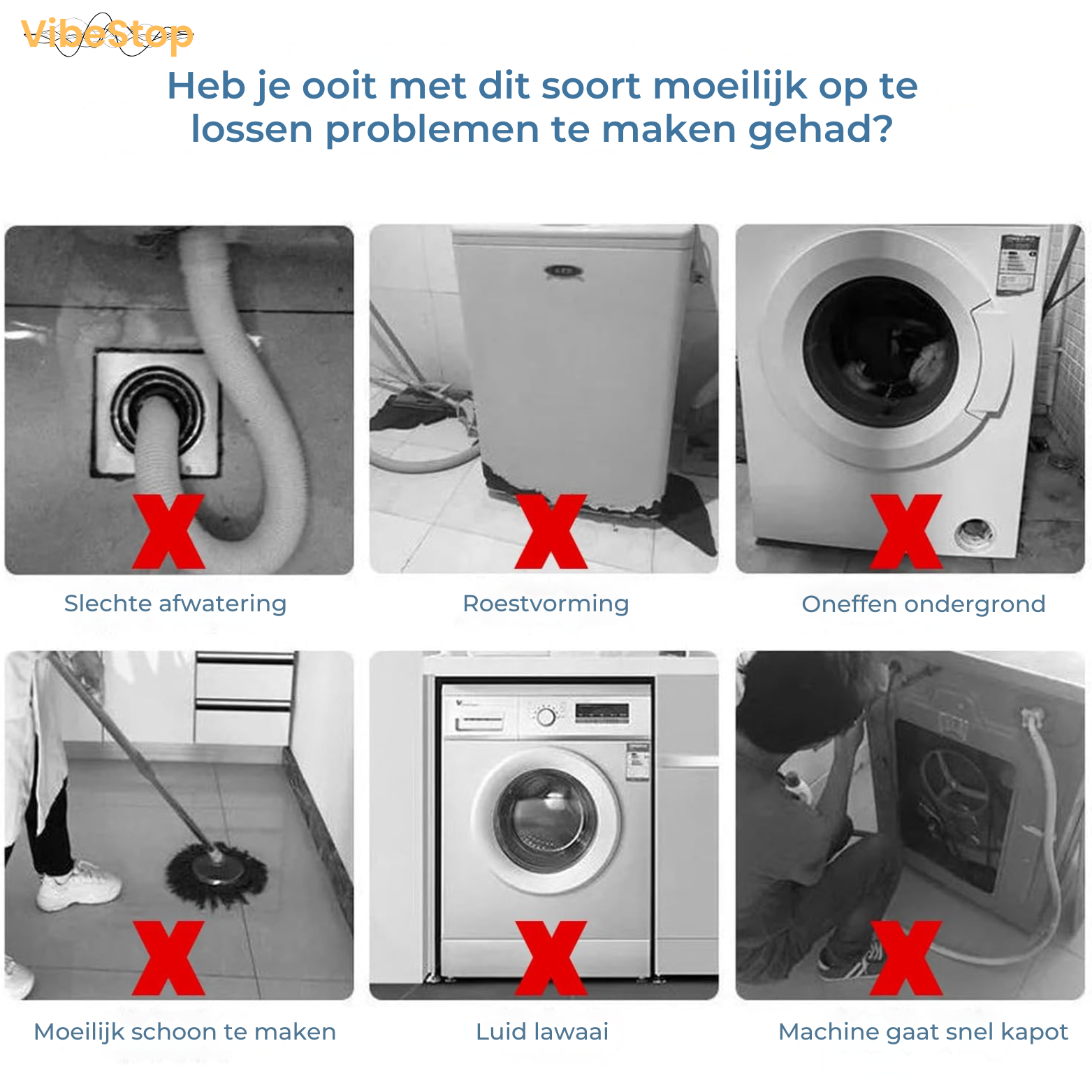 VibeStop Trillingsdempers Wasmachine