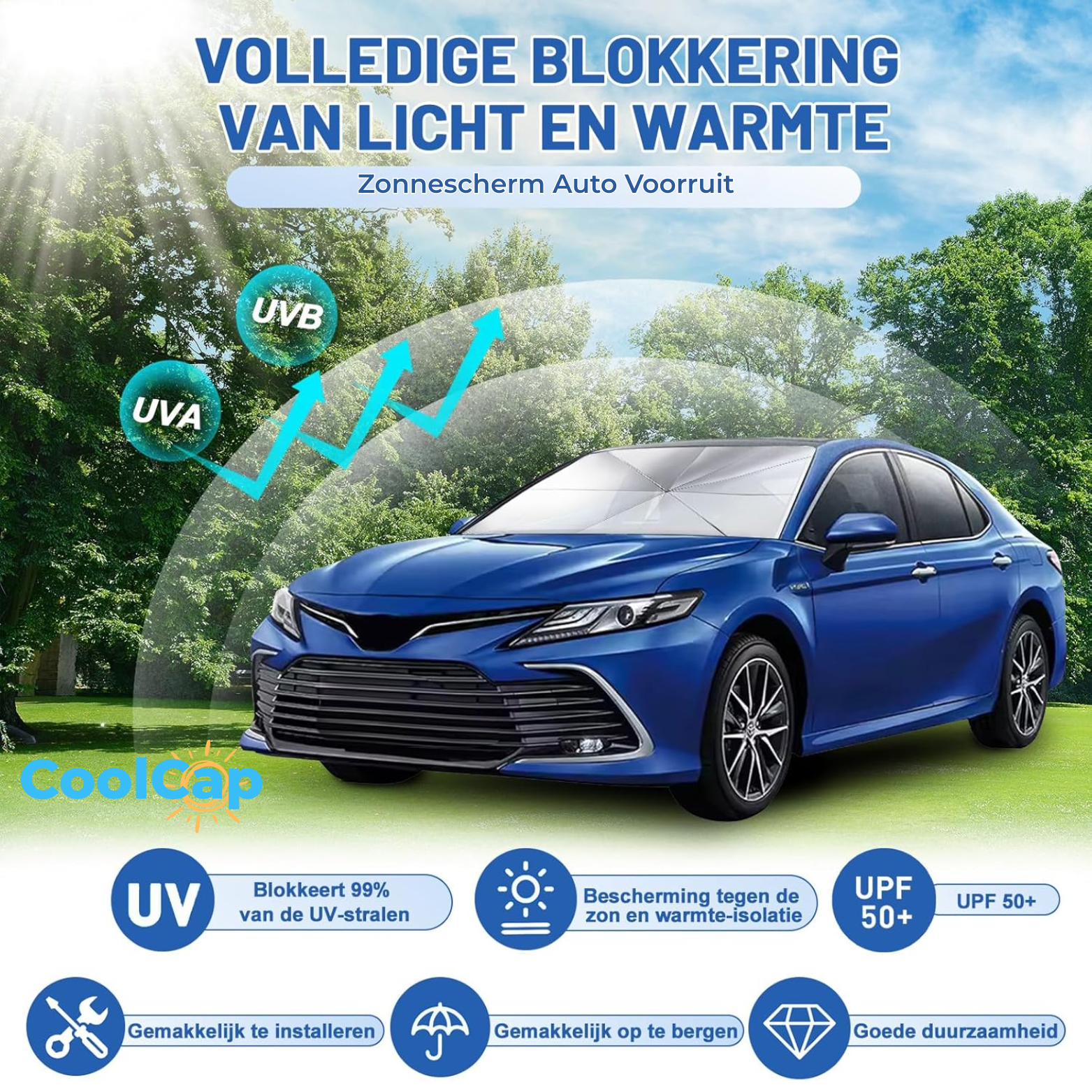 CoolCap Zonnescherm Auto Voorruit