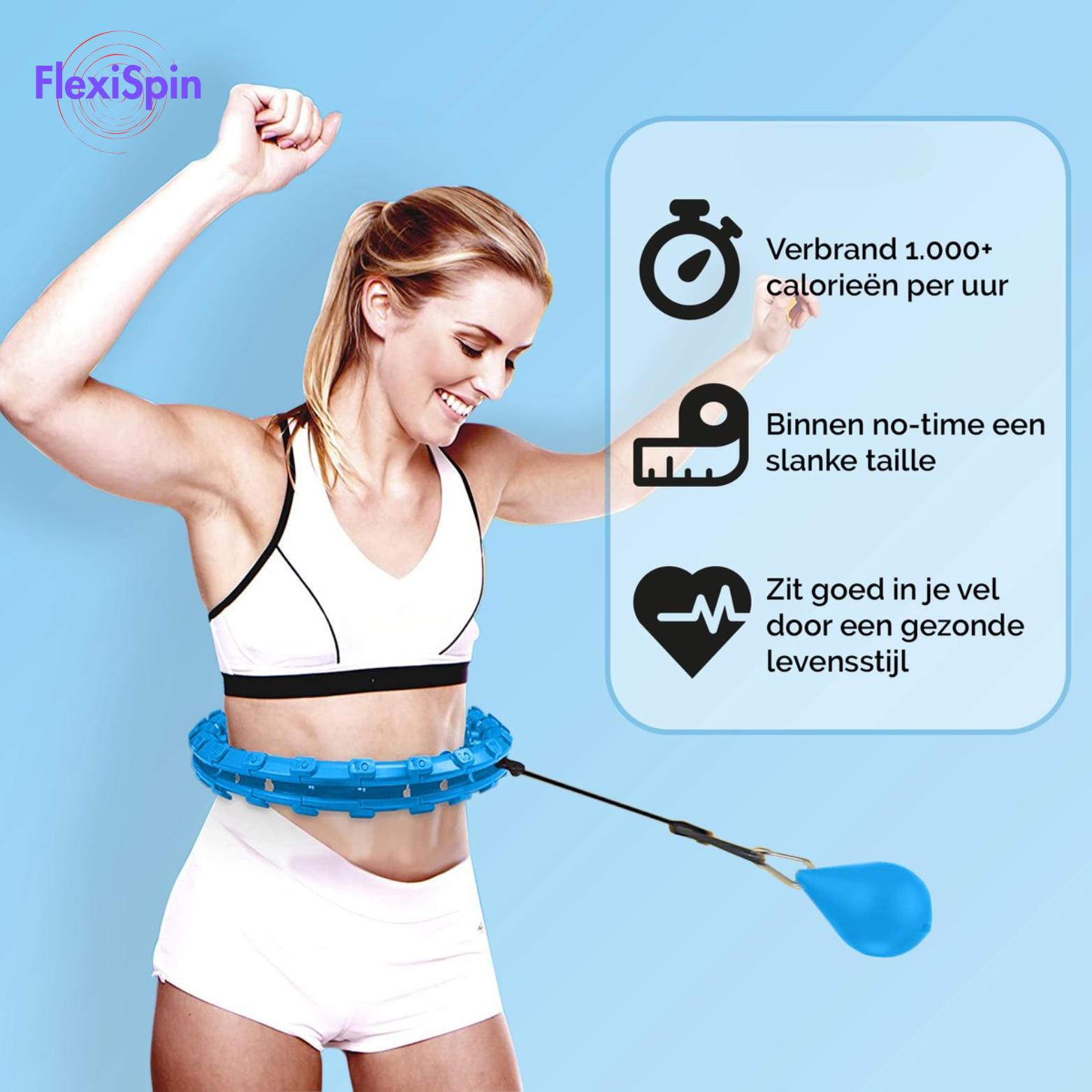 FlexiSpin Fitness Hoelahoep met Gewicht