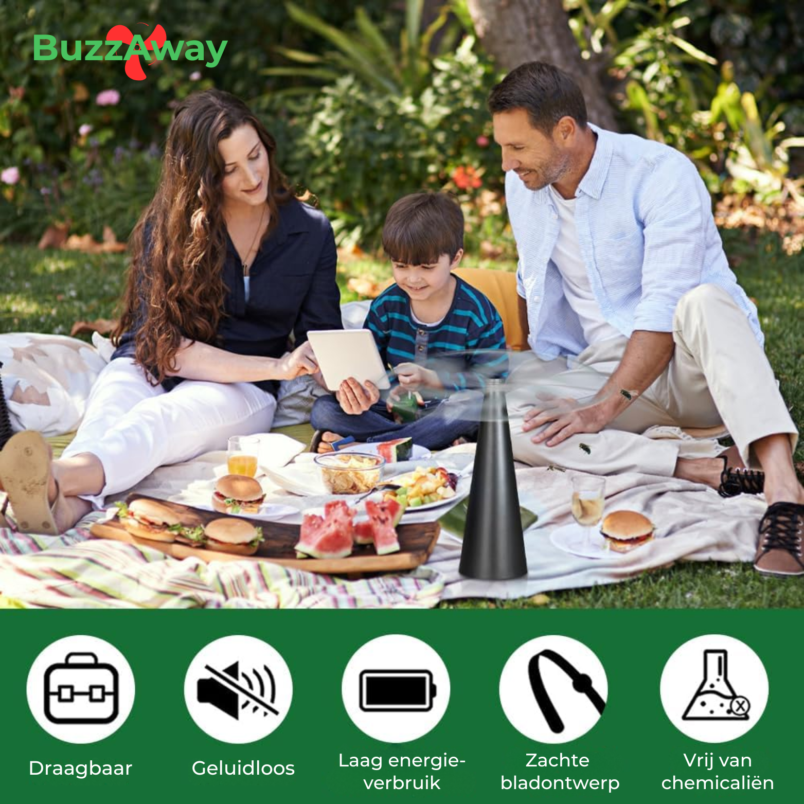 BuzzAway Vliegenverjager Tafelmodel