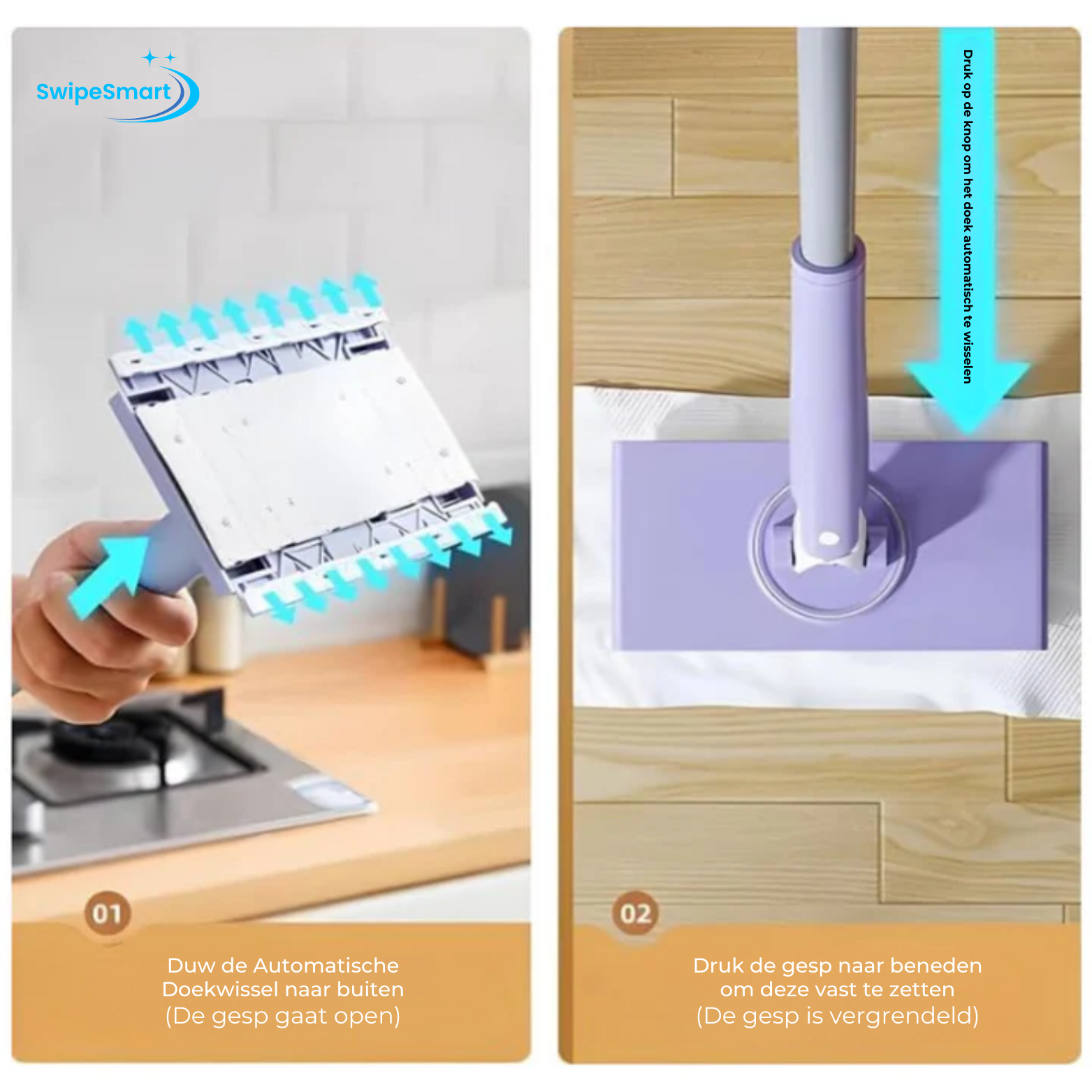 SwipeSmart Automatische Doekwissel Dweil