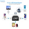 BytePort 4-in-1 SD Kaartlezer – USB-C & USB 3.0