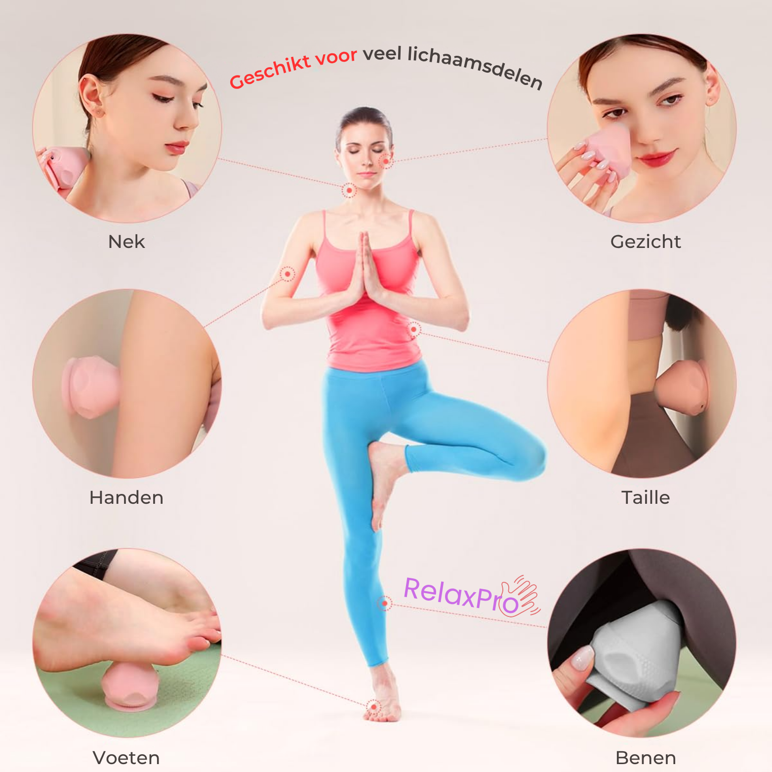 RelaxPro Nek- & Schoudermassageapparaat met Warmte en Trilling