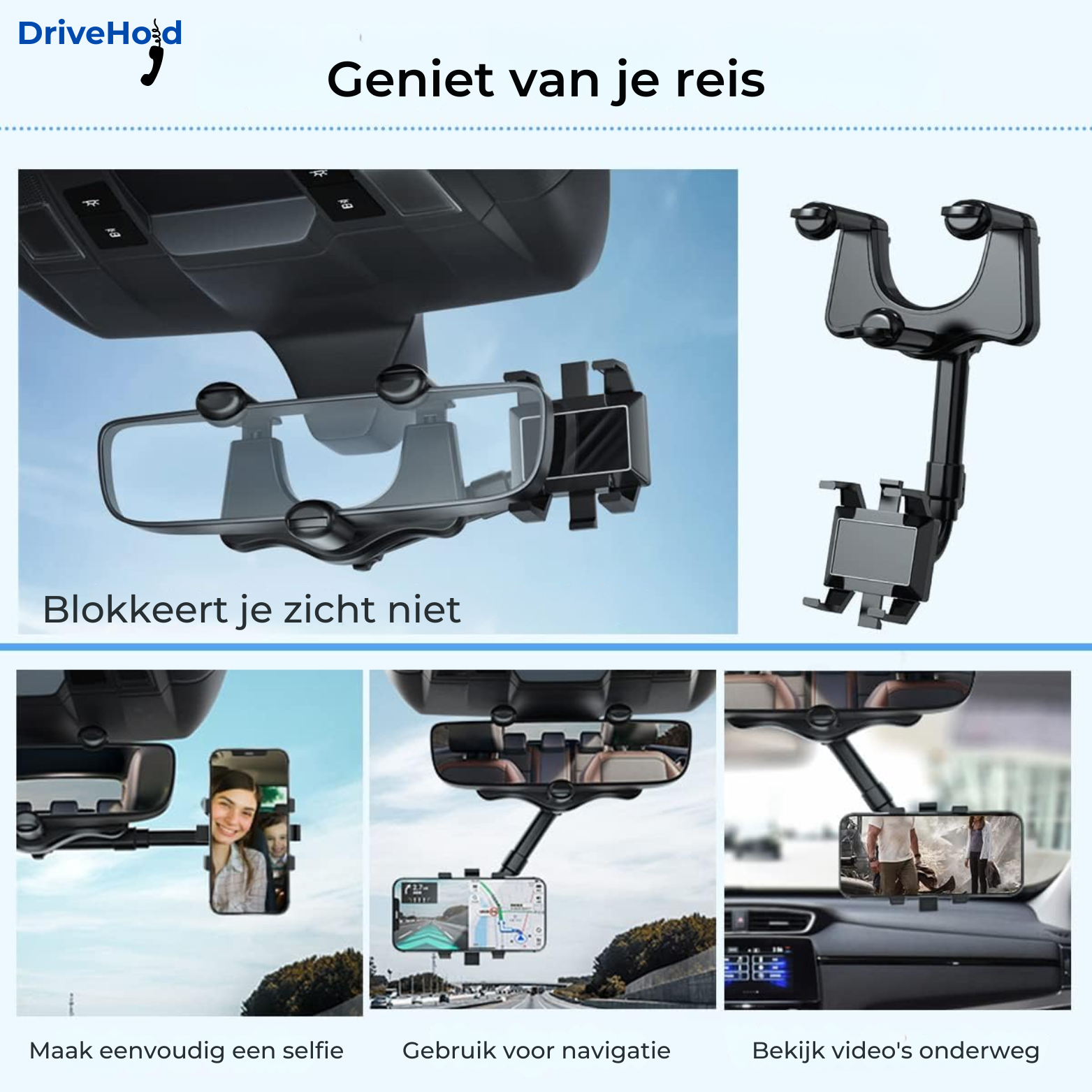 DriveHold 360° Telefoonhouder Auto