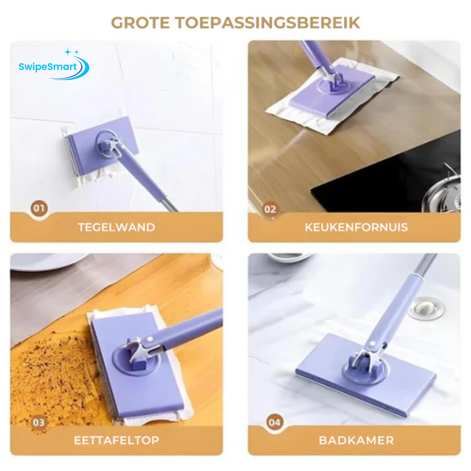 SwipeSmart Automatische Doekwissel Dweil