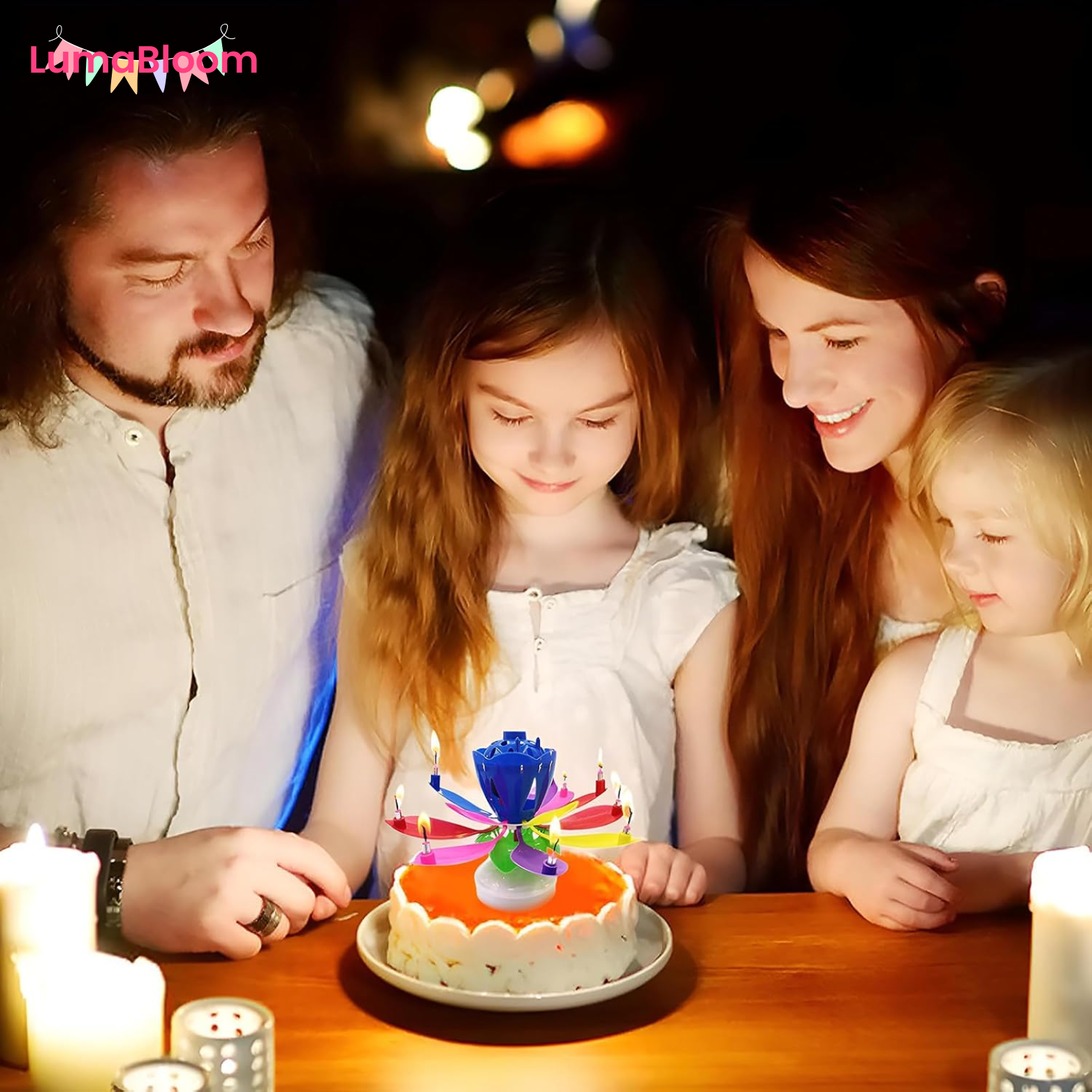 LumaBloom Verjaardagkaarsjes - 1+1 GRATIS