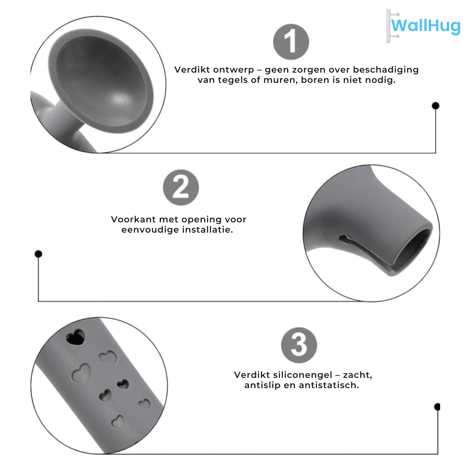 WallHug Deurgreep Beschermer - 1+1 GRATIS