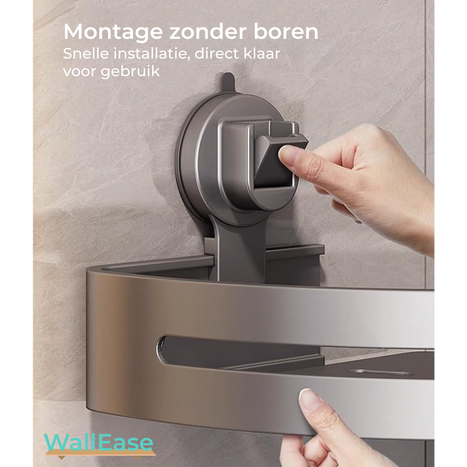 WallEase Doucherek Zonder Boren met Zuignap
