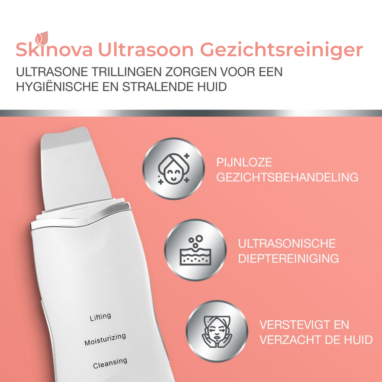 Skinova Ultrasoon Gezichtsreiniger