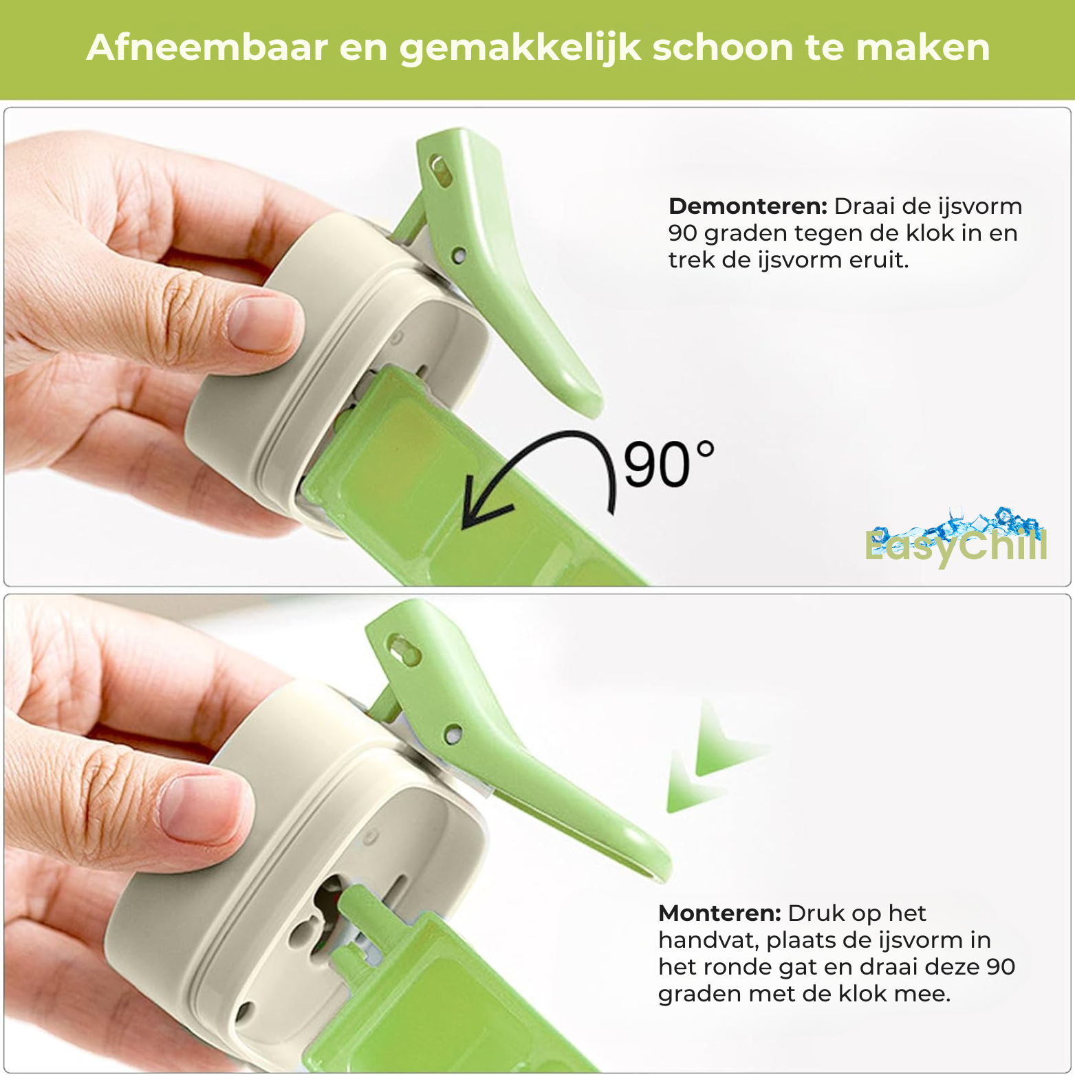 EasyChill IJsblokjesvorm met Drukknop