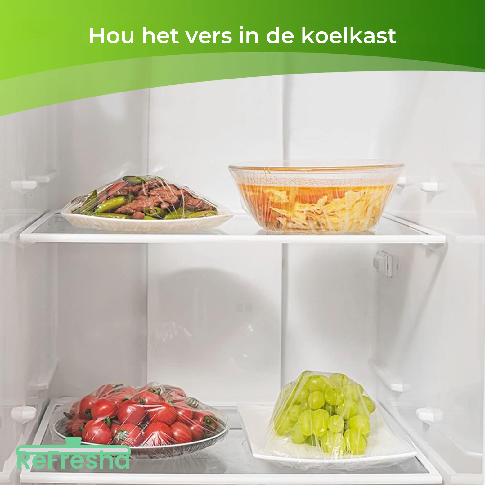Refresha Herbruikbare Vershoudhoezen – 100 stuks