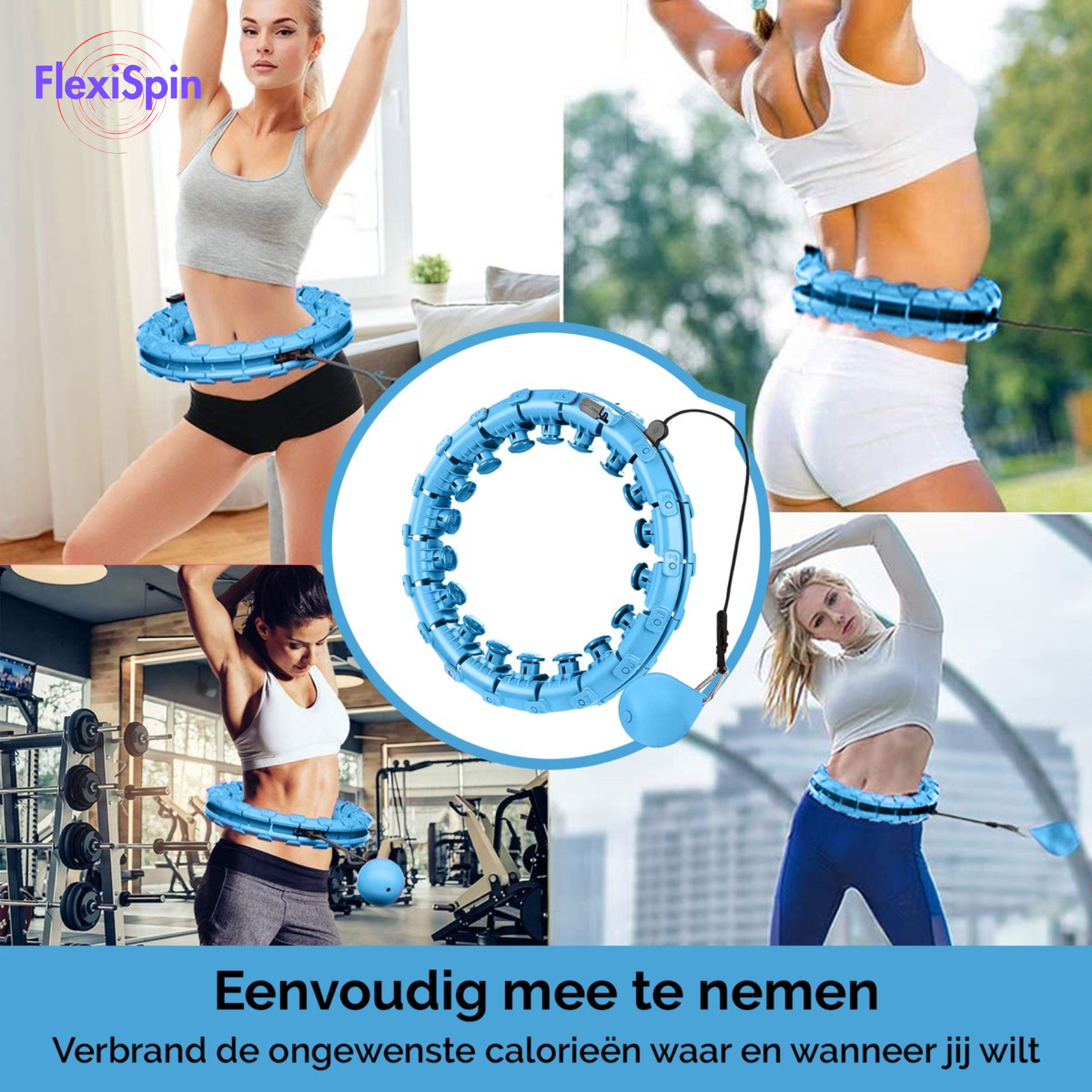FlexiSpin Fitness Hoelahoep met Gewicht