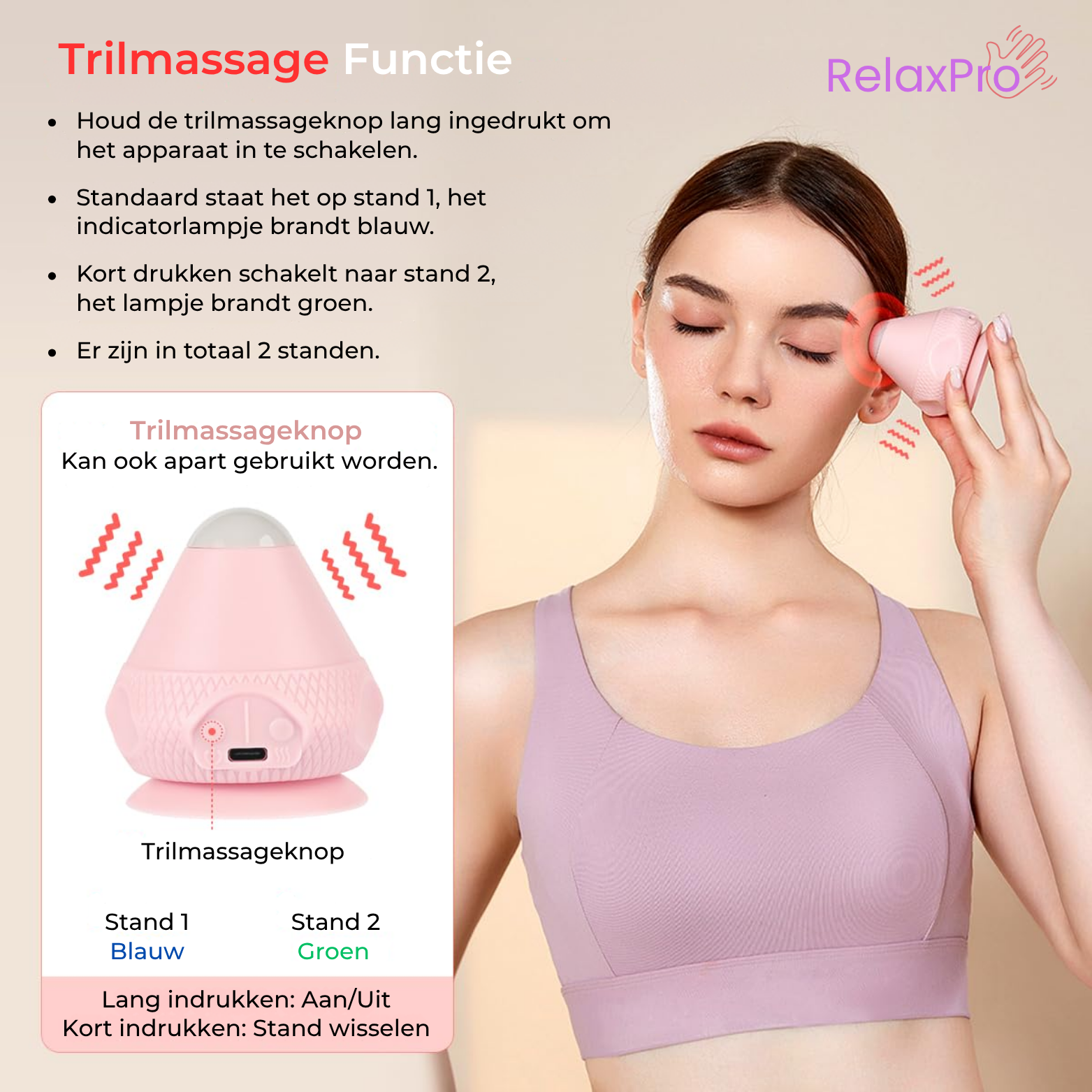 RelaxPro Nek- & Schoudermassageapparaat met Warmte en Trilling