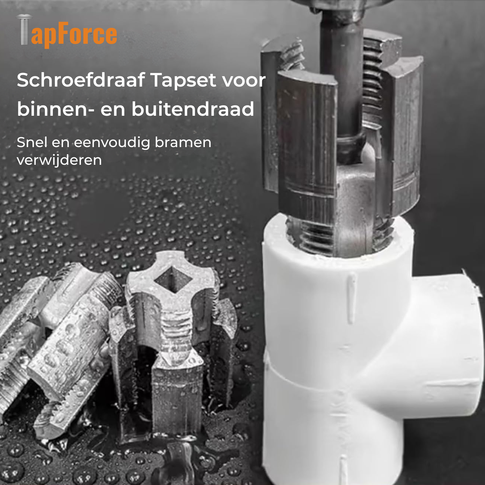 TapForce Schroefdraad Tapset voor Waterleidingen