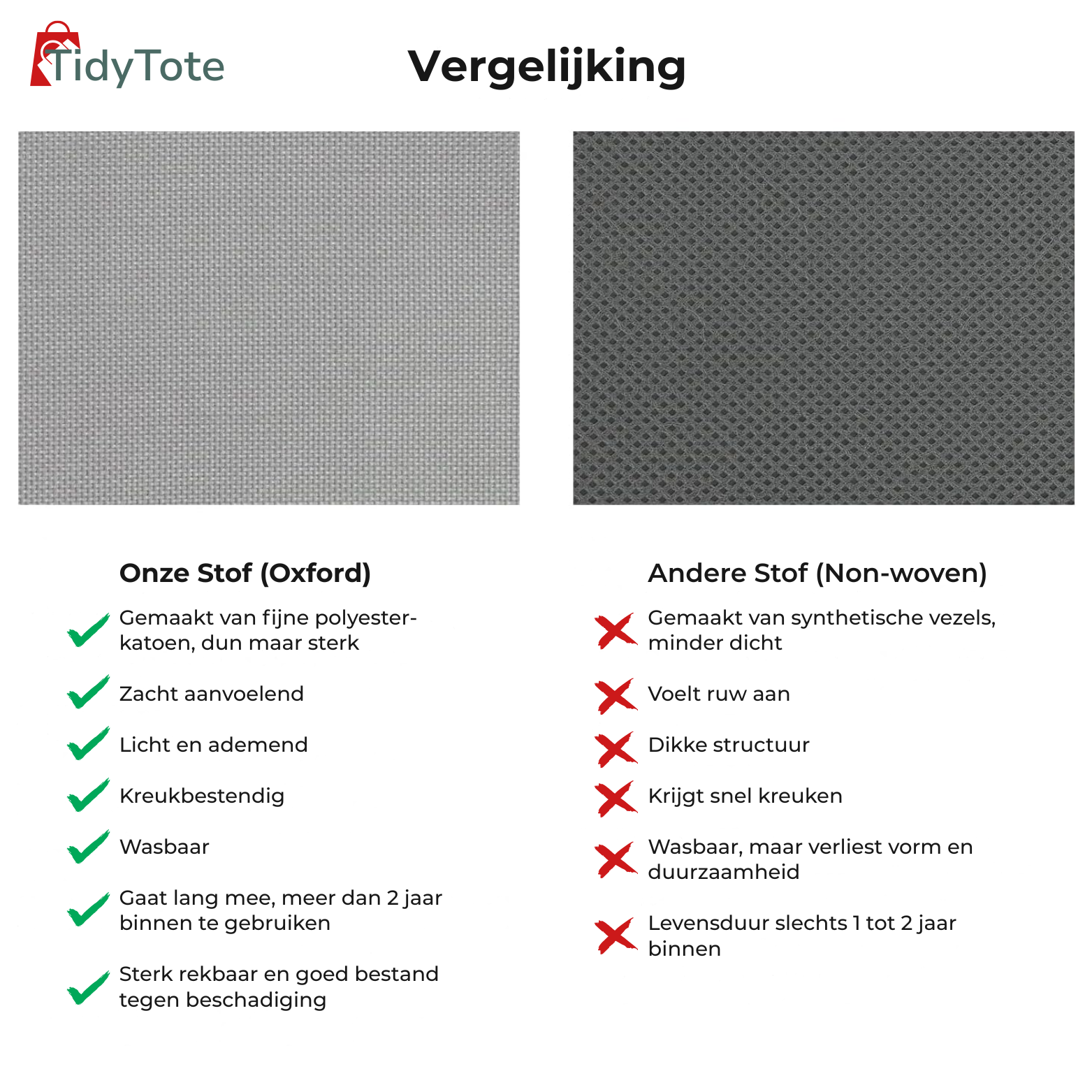 TidyTote Hangende Tassen Organizer - 8 Vakken
