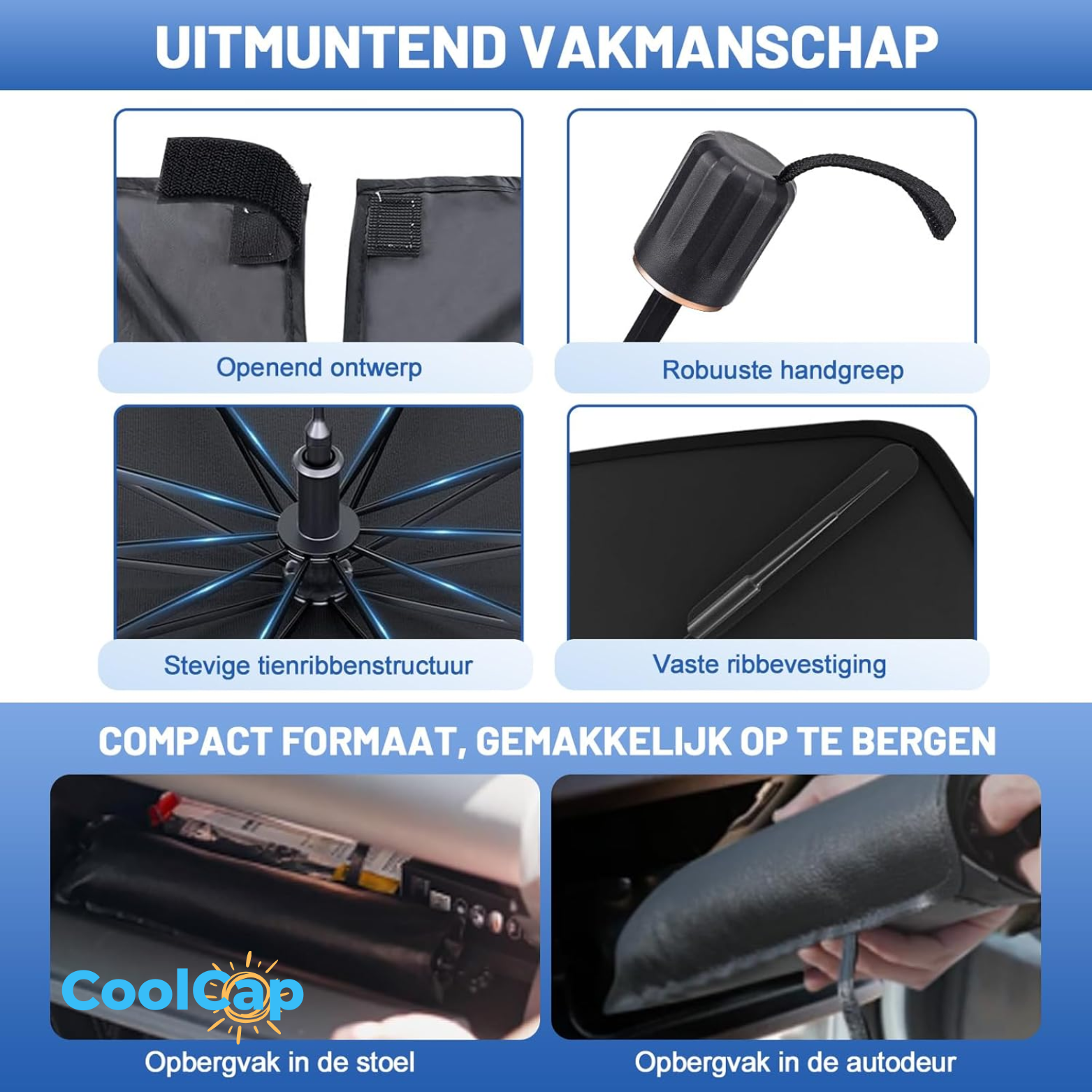 CoolCap Zonnescherm Auto Voorruit