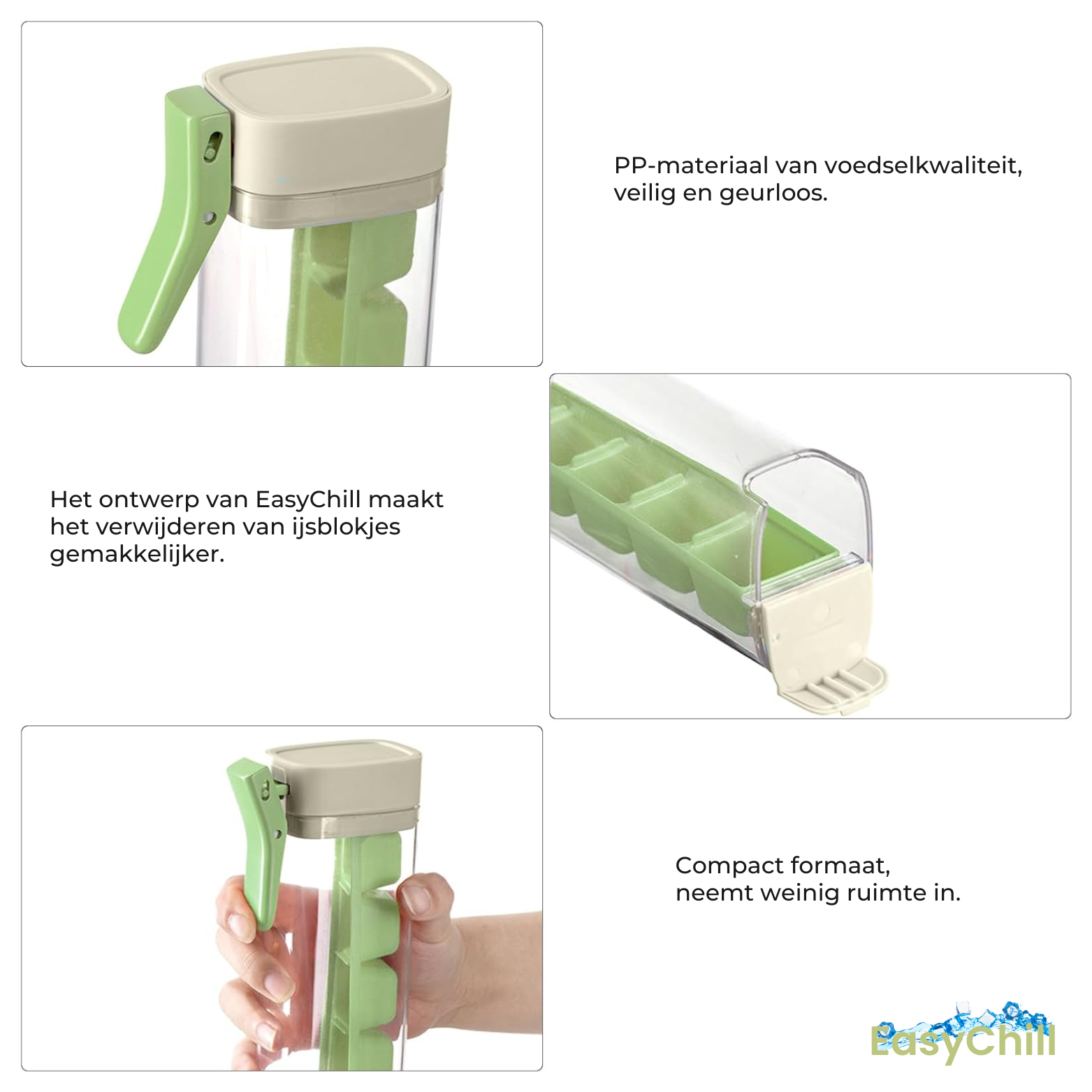 EasyChill IJsblokjesvorm met Drukknop
