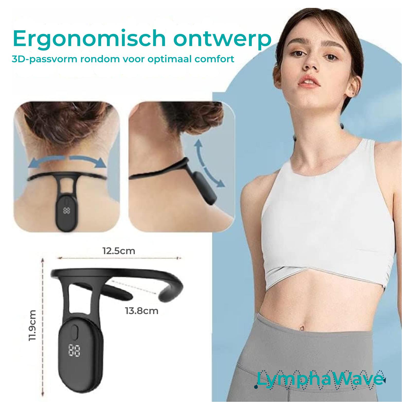 LymphaWave Ultrasoon Lymfedrainage Apparaat – Nek & Lichaam