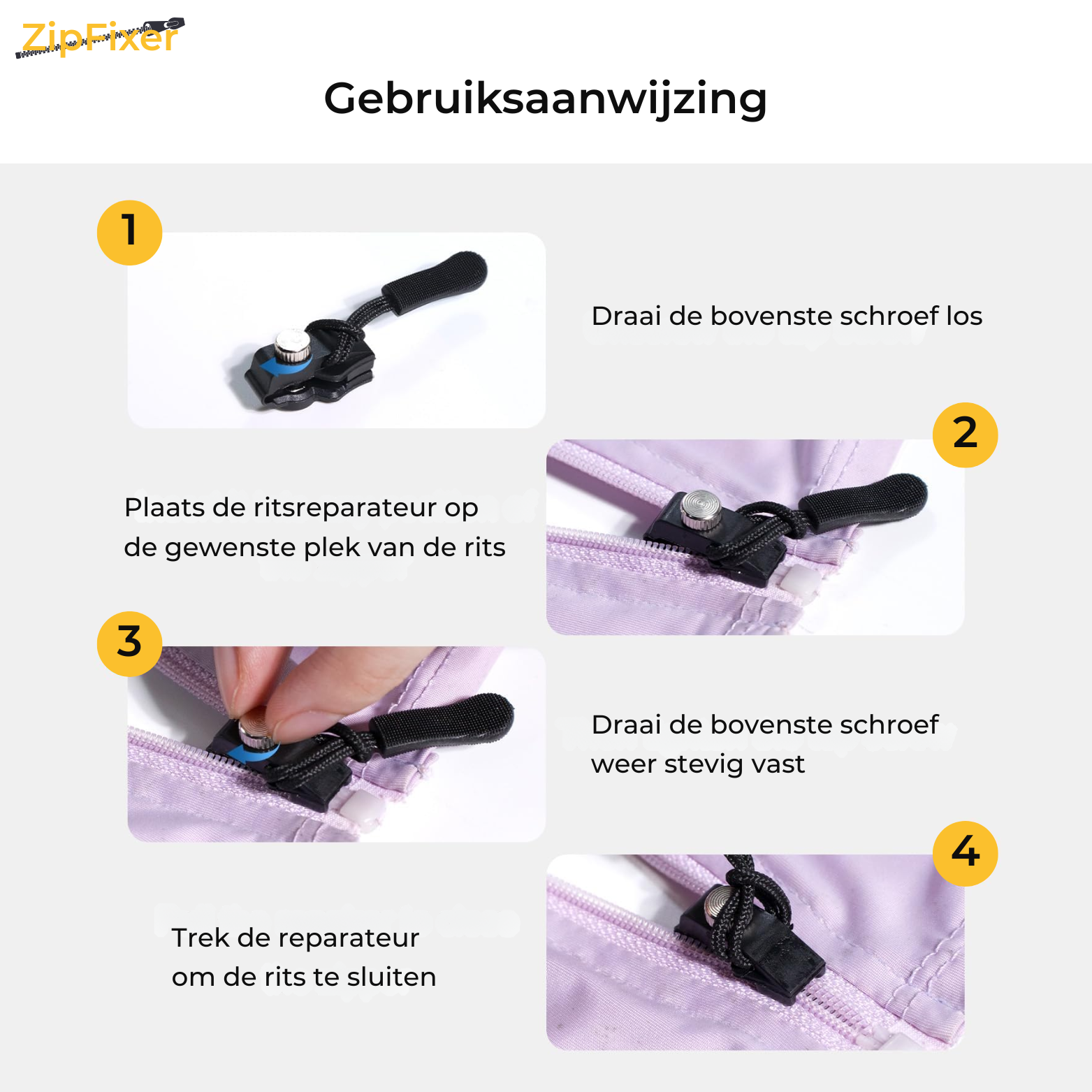 ZipFixer Rits Reparatieset