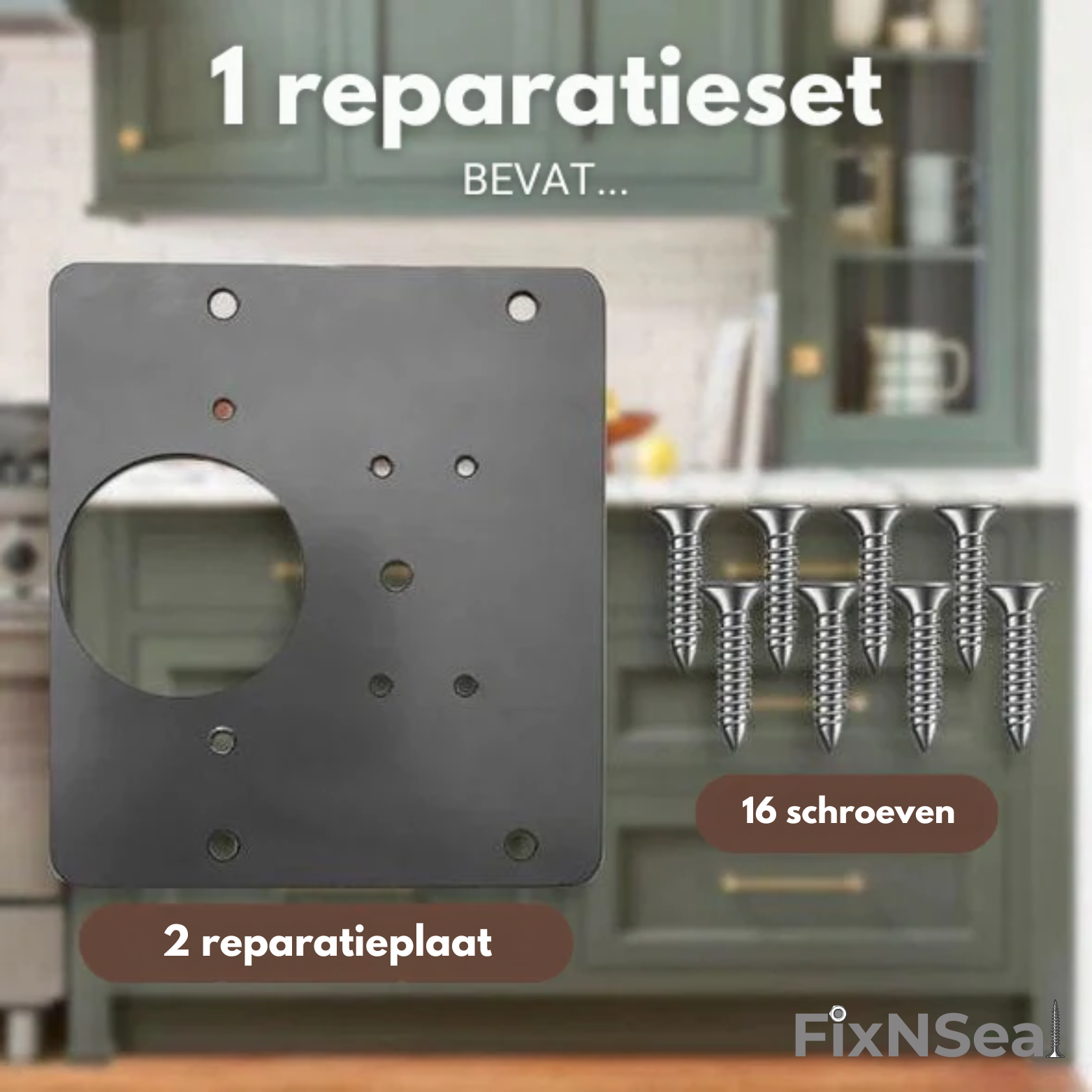 FixNSeal Scharnier Reparatieplaat