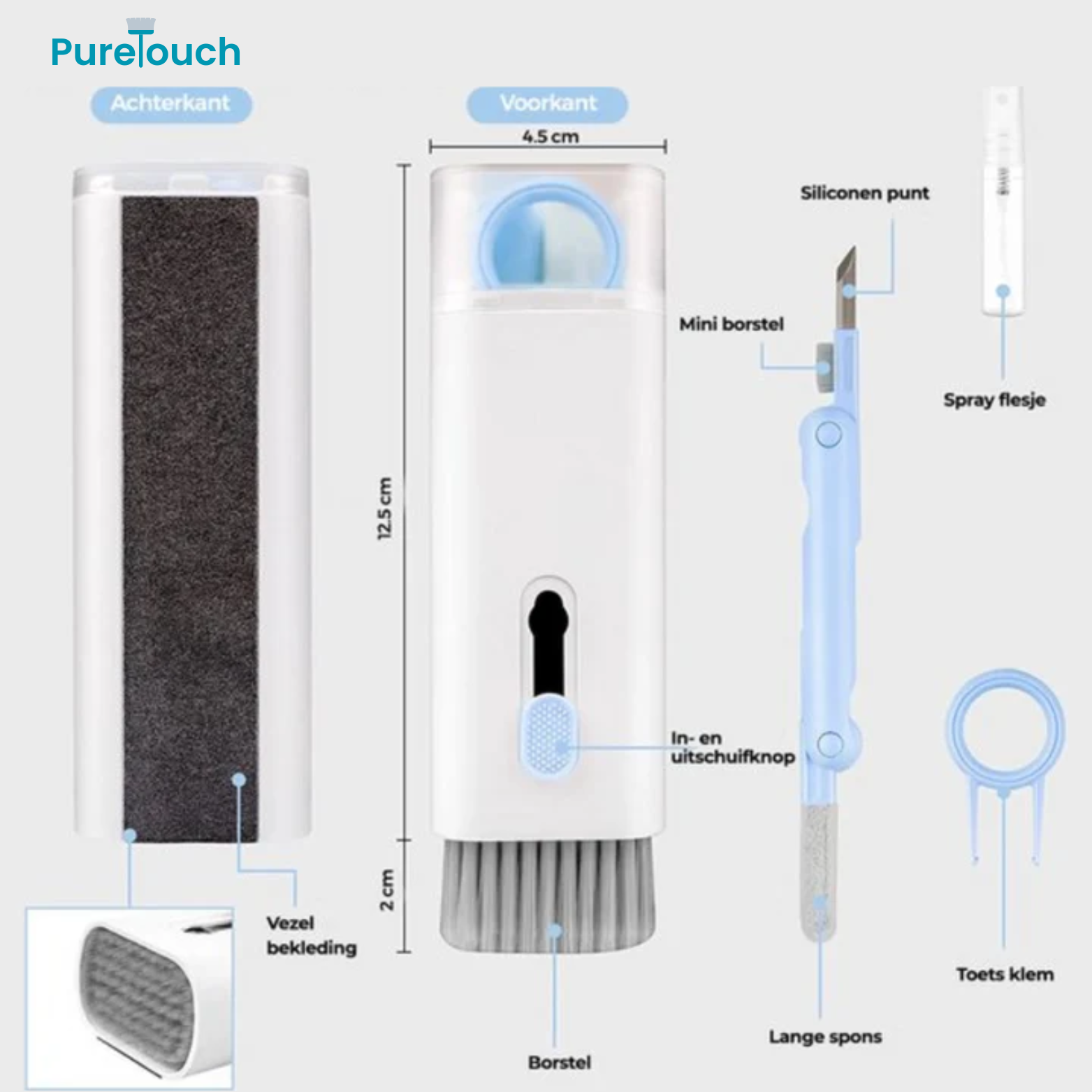 PureTouch 7 in 1 Computer Telefoon Cleaning Set