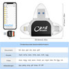 BytePort 4-in-1 SD Kaartlezer – USB-C & USB 3.0