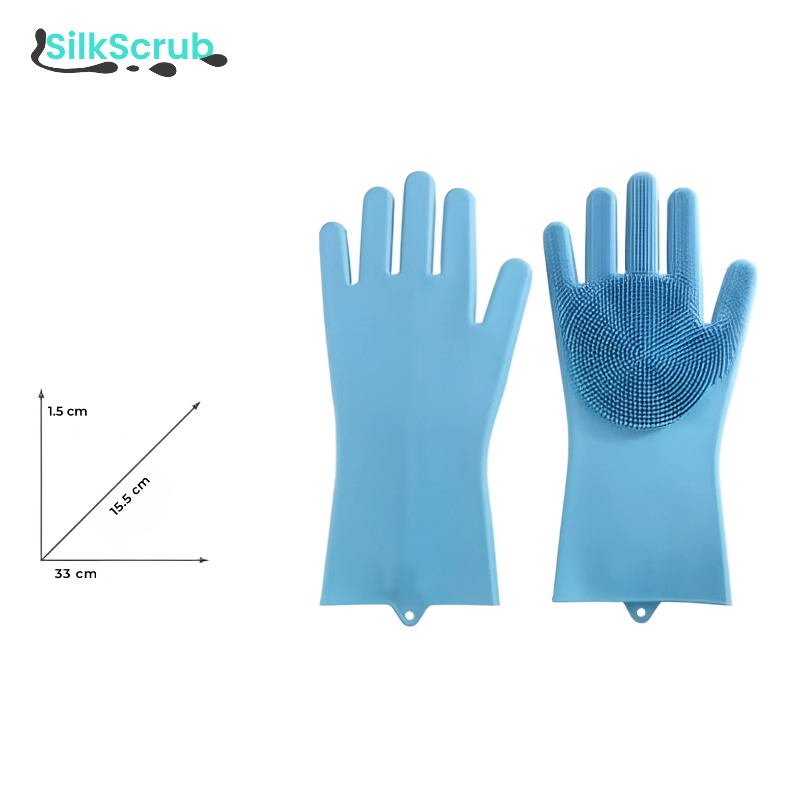 SilkScrub Silicone Schoonmaakhandschoenen