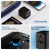 Nomadiq Wereldstekker met USB & Snellader