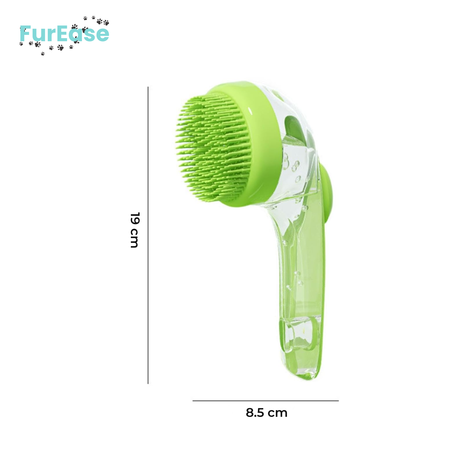 FurEase Hondenborstel met Zeepdispenser