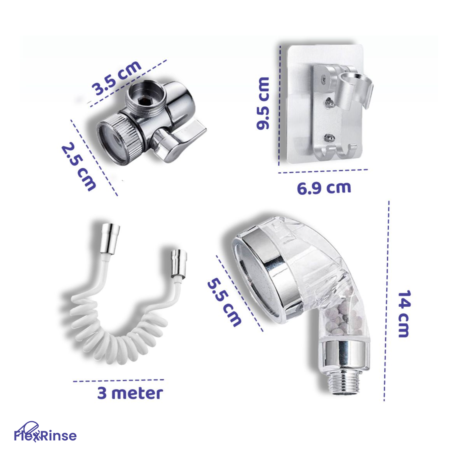 FlexRinse Wastafel Handdouche Set
