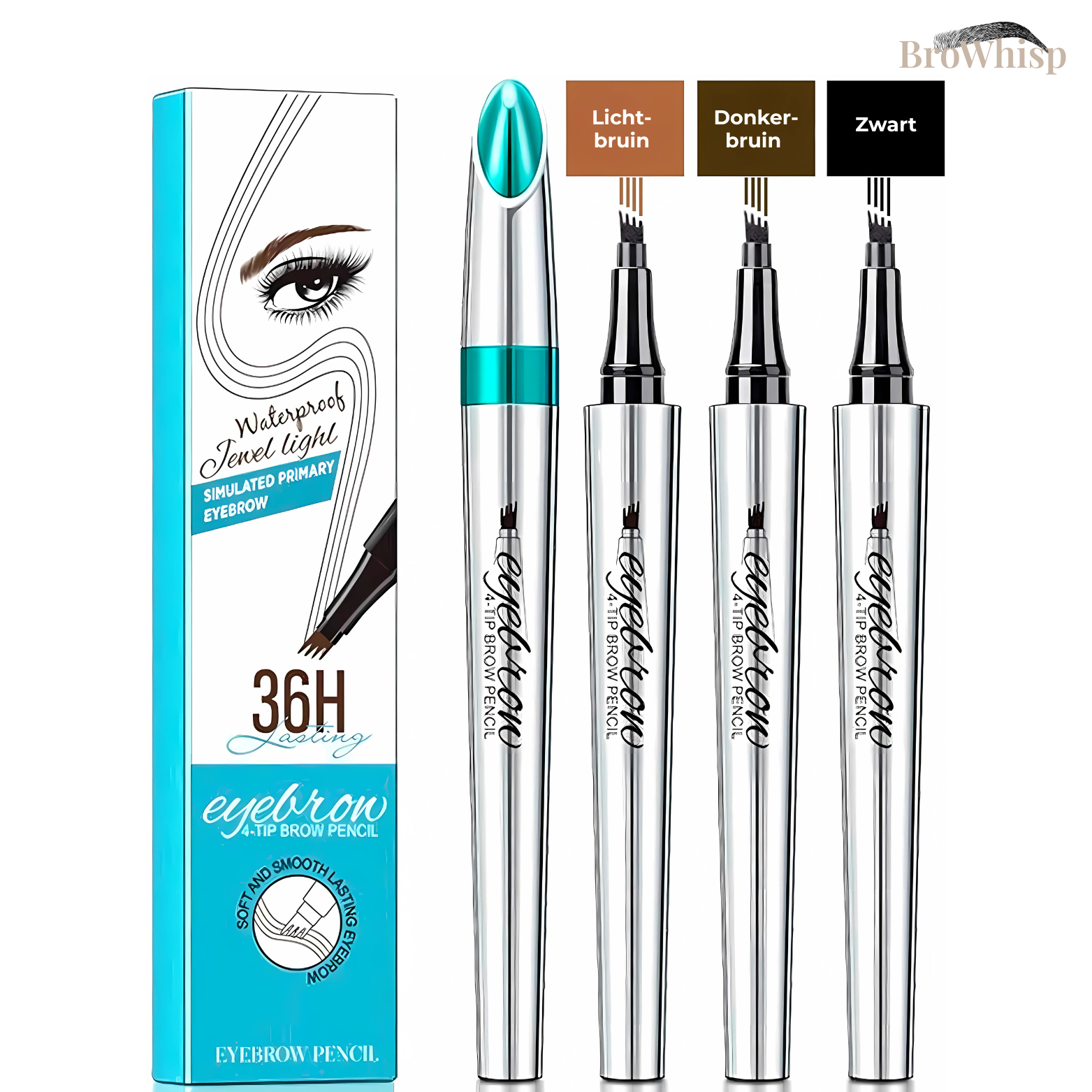 BroWhisp Microblading Wenkbrauwpotlood 4-Punts