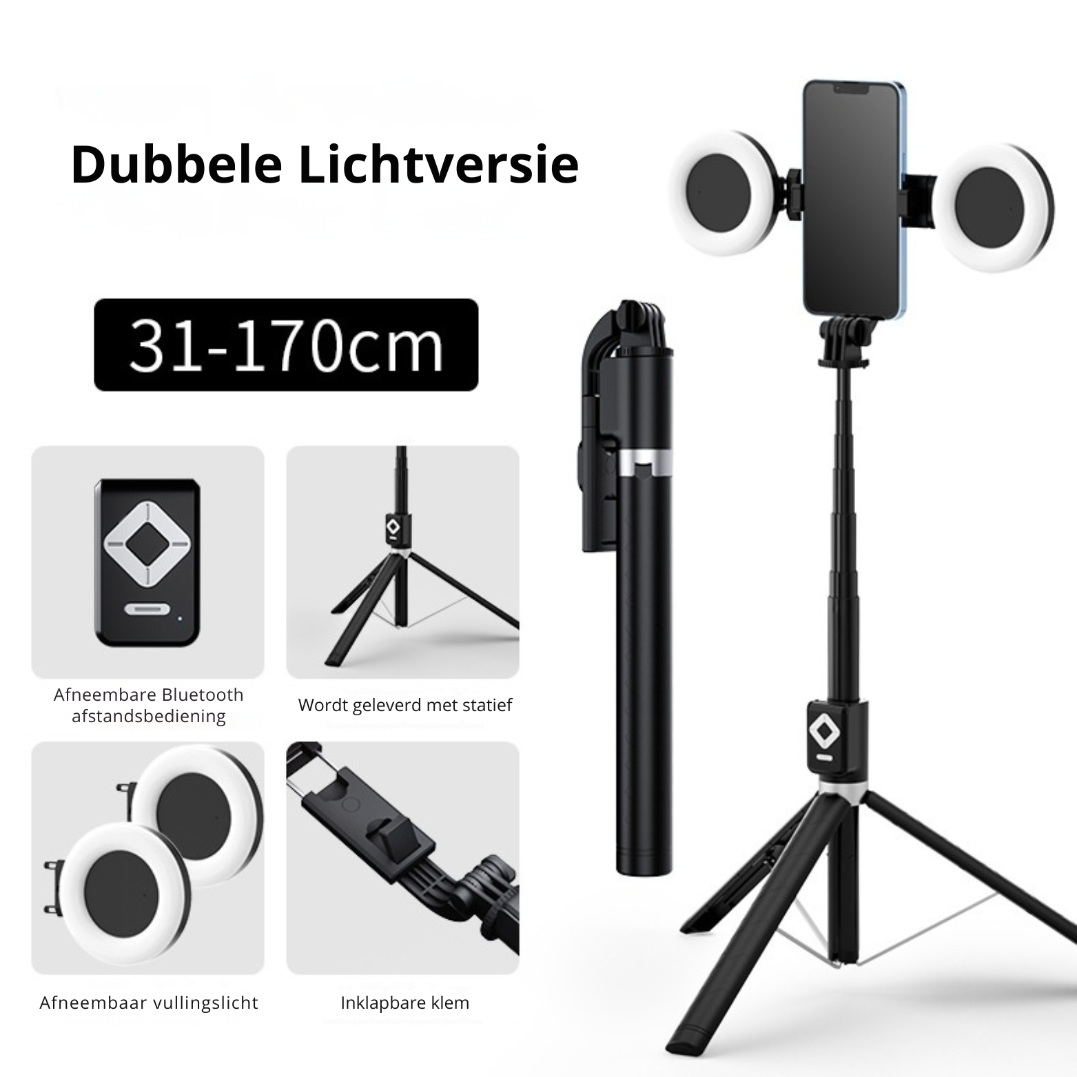 Vigna Duo-Licht Selfie Stok