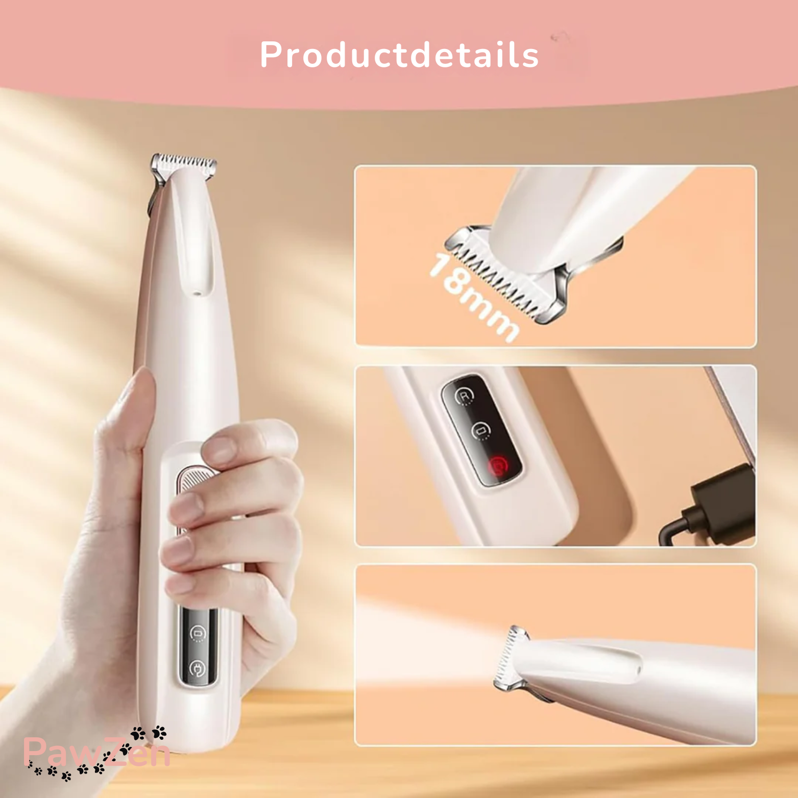 PawZen Hondentondeuse met LED Licht