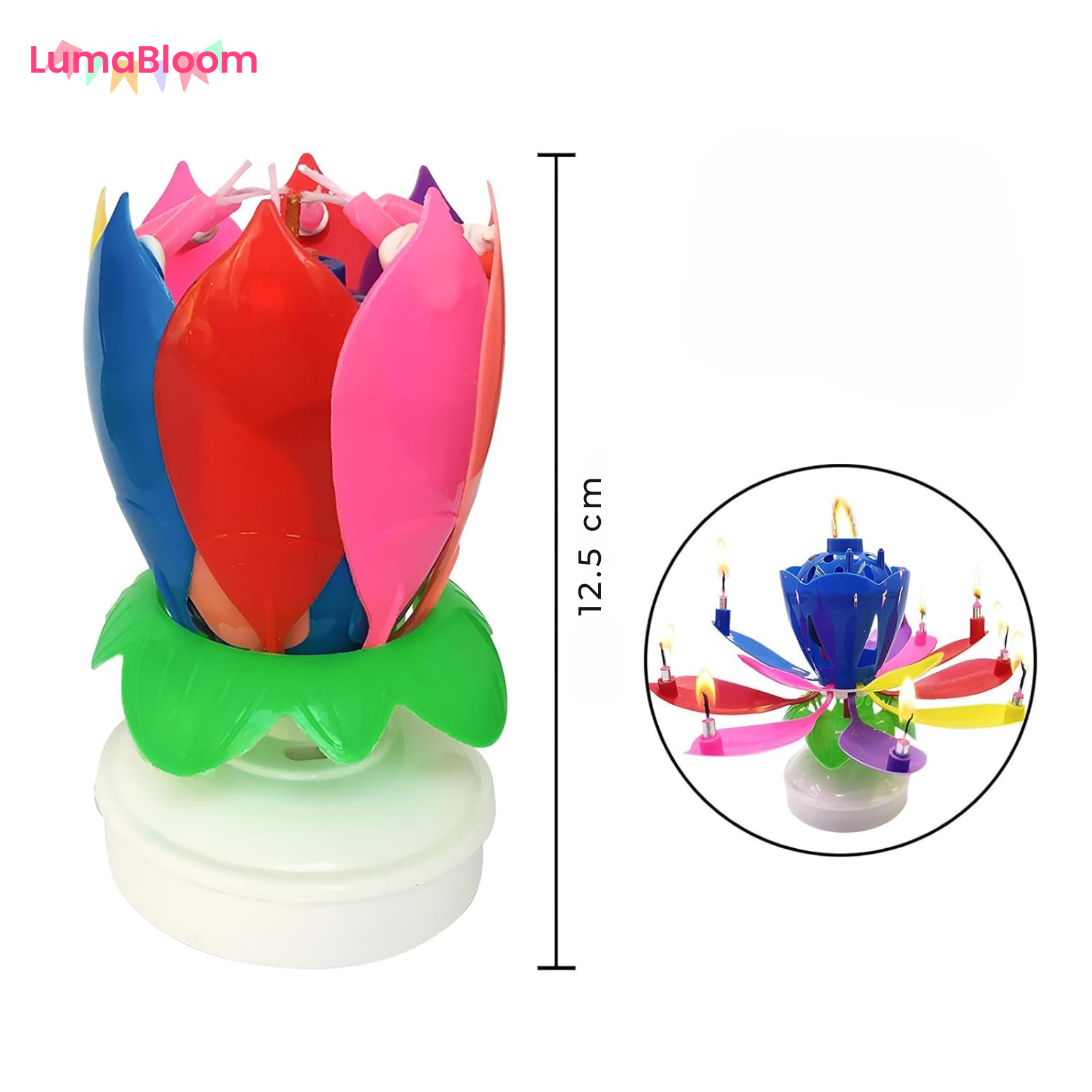 LumaBloom Verjaardagkaarsjes - 1+1 GRATIS