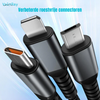 VoltRay 3-in-1 Snellaadkabel 100W – USB-C, Lightning & Micro-USB