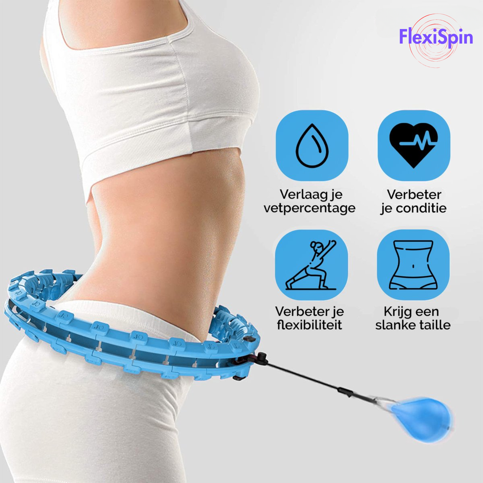 FlexiSpin Fitness Hoelahoep met Gewicht