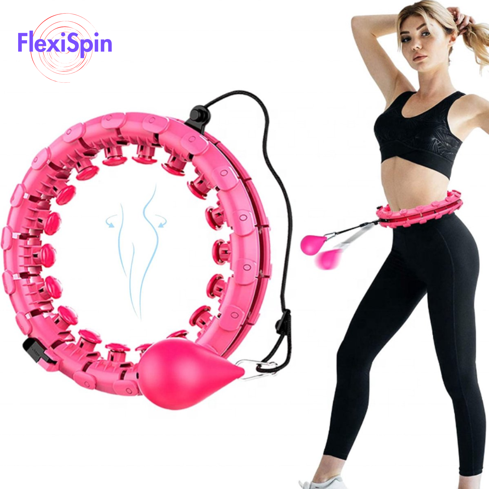 FlexiSpin Fitness Hoelahoep met Gewicht